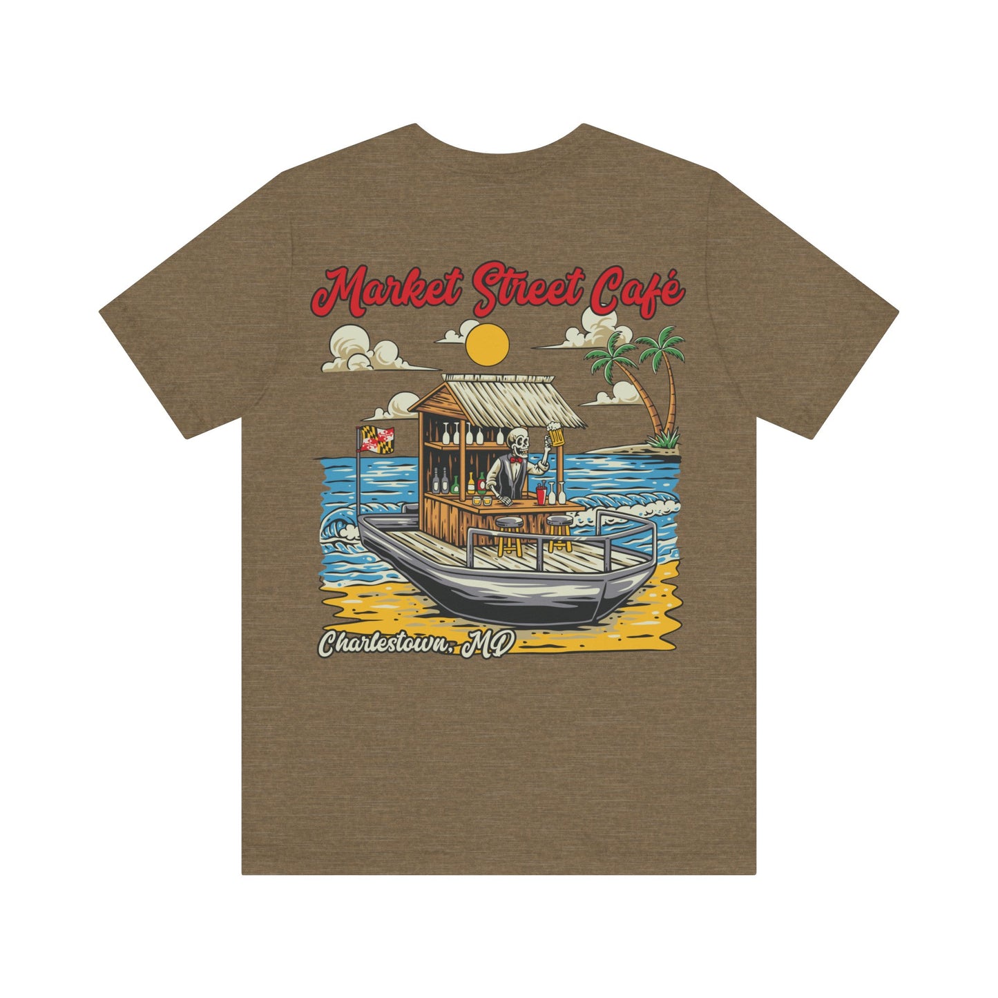 Market Street Cafe Boats & Bros Unisex Jersey Tee