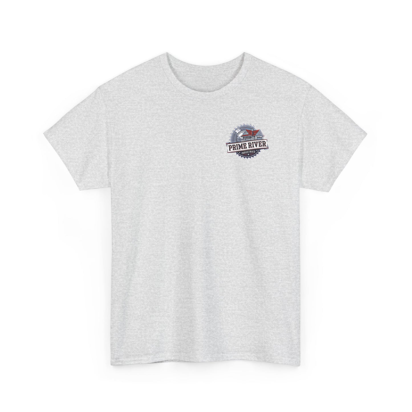 Prime River Industries Heavy Cotton Tee, Casual Unisex Shirt, Outdoor Apparel, Gift for Him, Graphic Tee, Vintage Style Tee