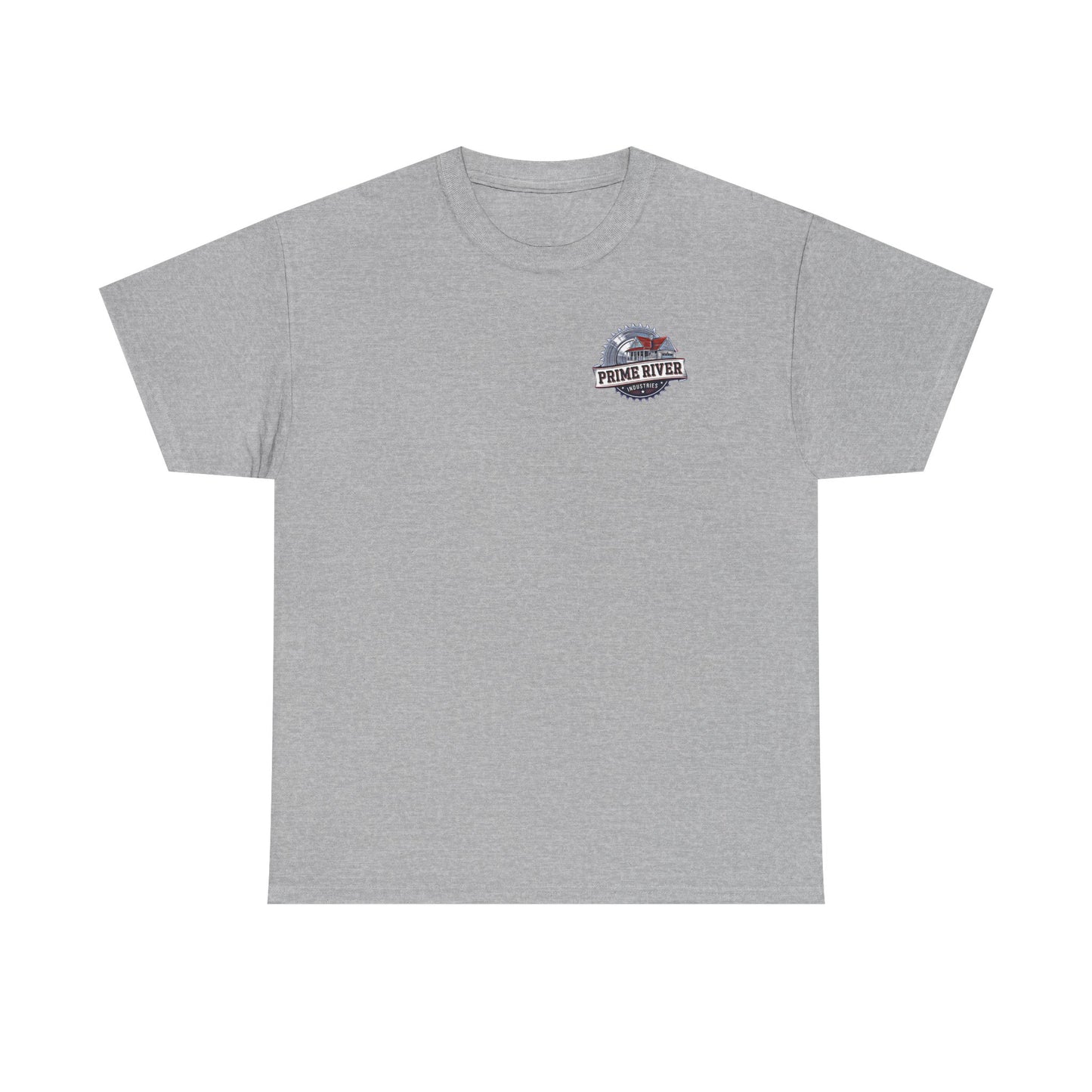 Prime River Industries Heavy Cotton Tee, Casual Unisex Shirt, Outdoor Apparel, Gift for Him, Graphic Tee, Vintage Style Tee