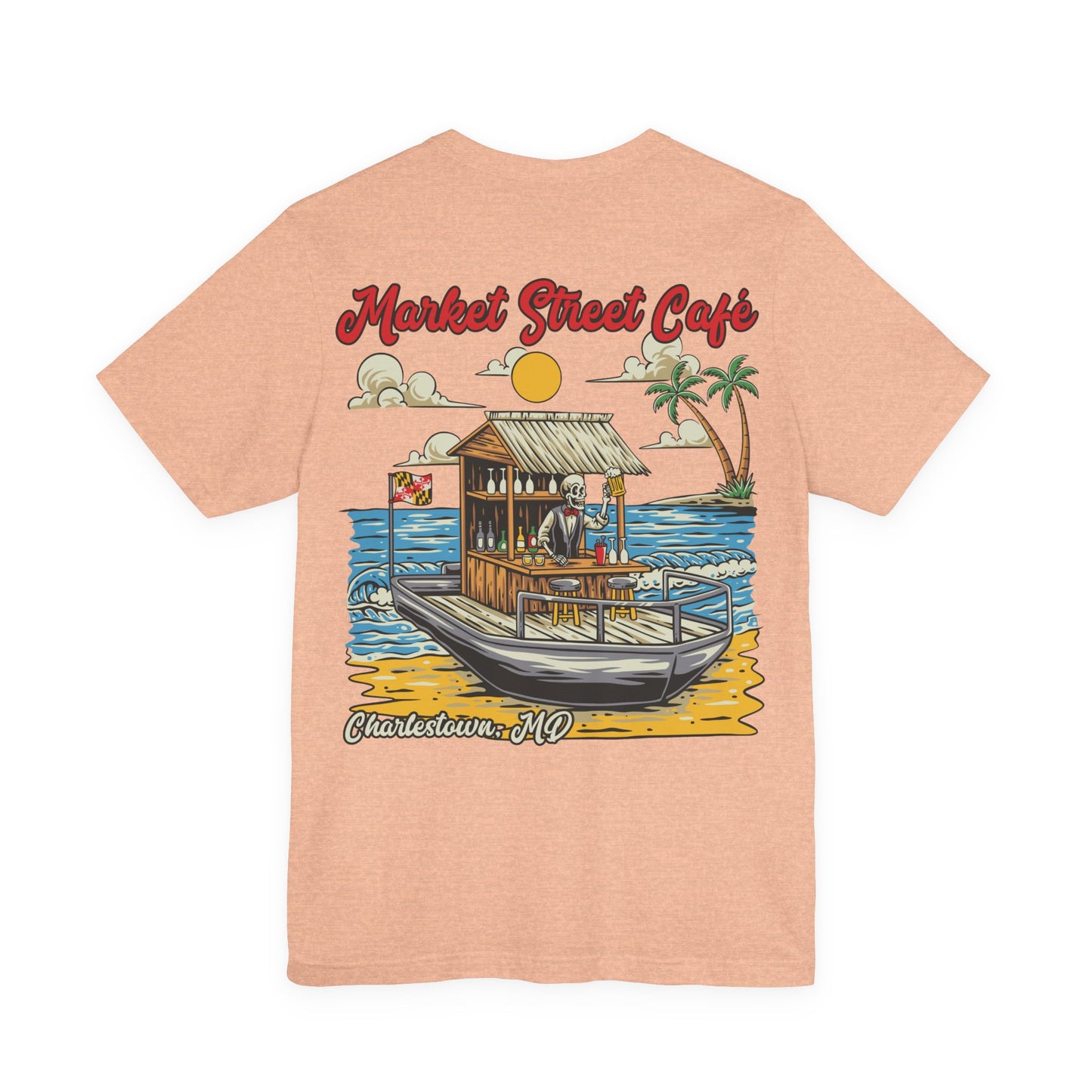 Market Street Cafe Boats & Bros Unisex Jersey Tee