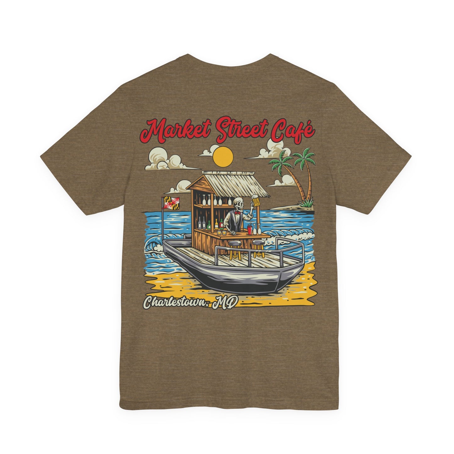 Market Street Cafe Boats & Bros Unisex Jersey Tee