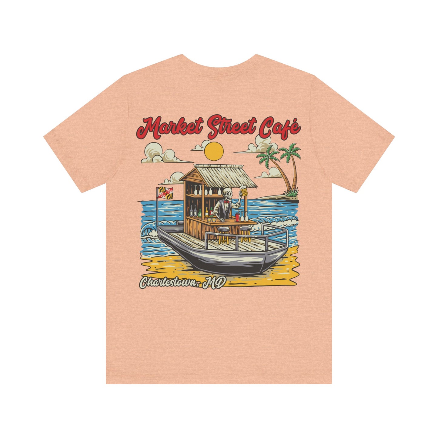 Market Street Cafe Boats & Bros Unisex Jersey Tee
