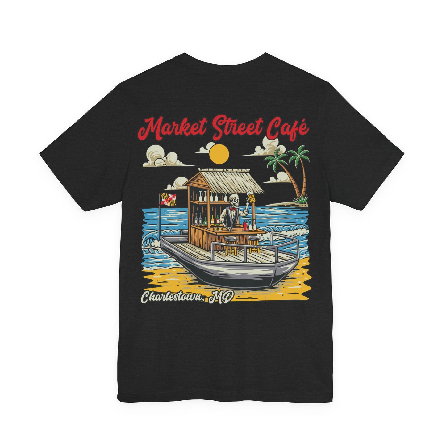 Market Street Cafe Boats & Bros Unisex Jersey Tee