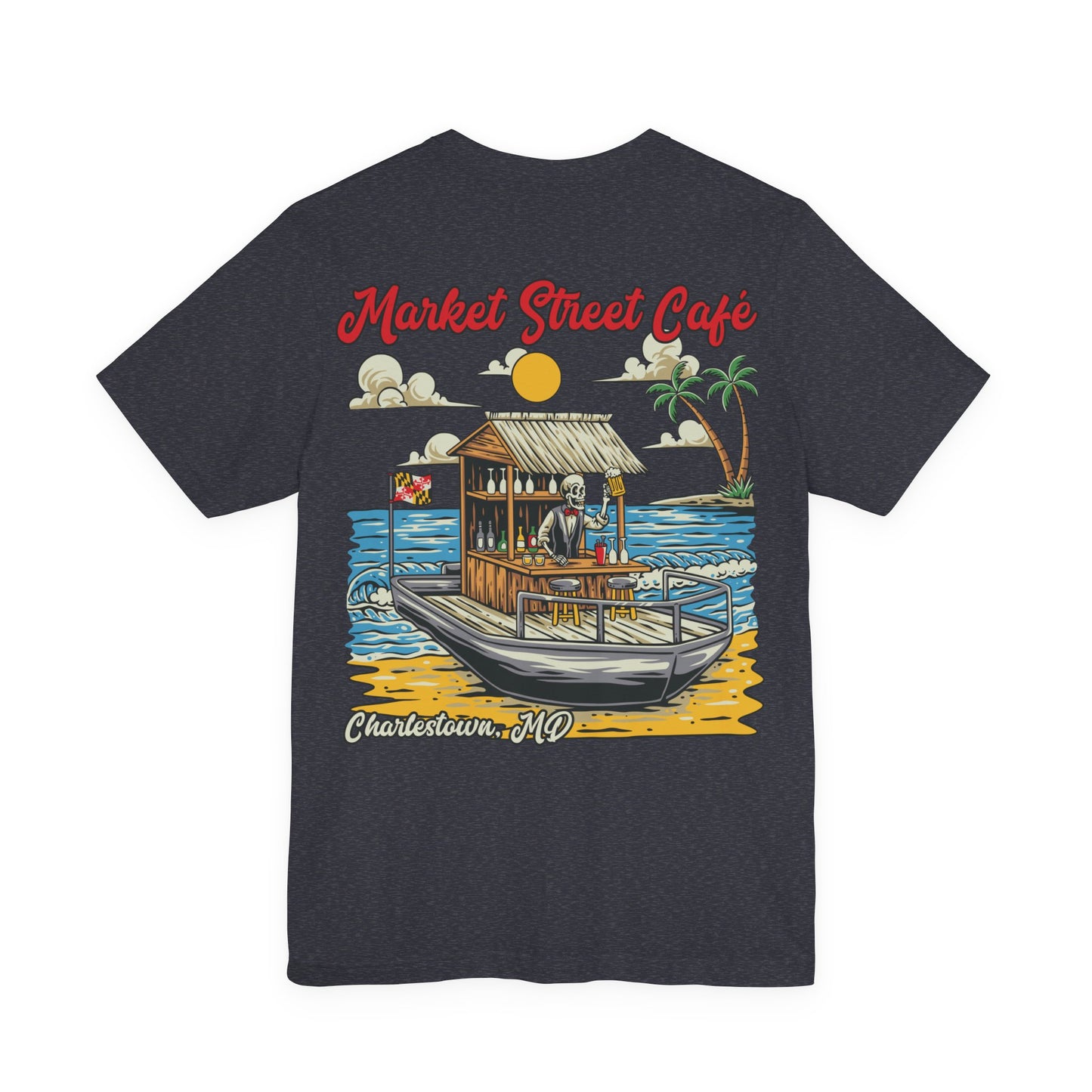 Market Street Cafe Boats & Bros Unisex Jersey Tee