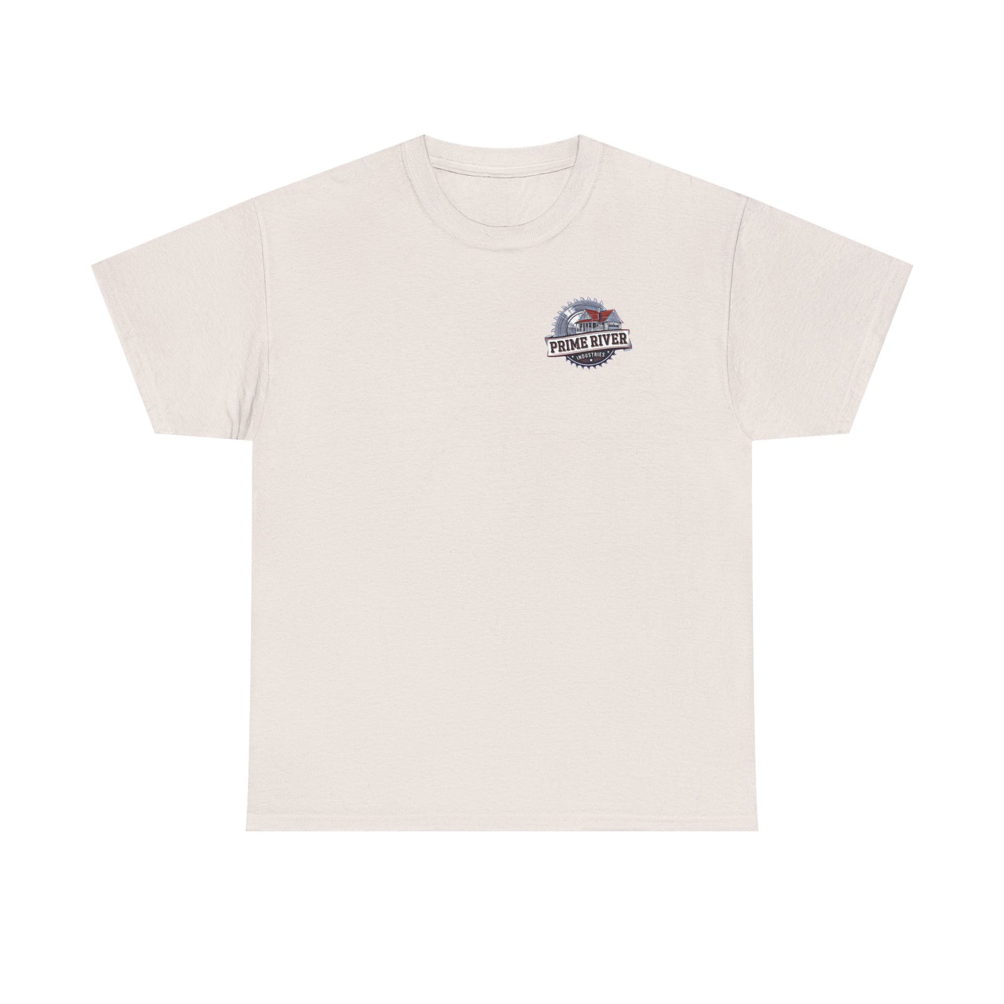 Prime River Industries Heavy Cotton Tee, Casual Unisex Shirt, Outdoor Apparel, Gift for Him, Graphic Tee, Vintage Style Tee