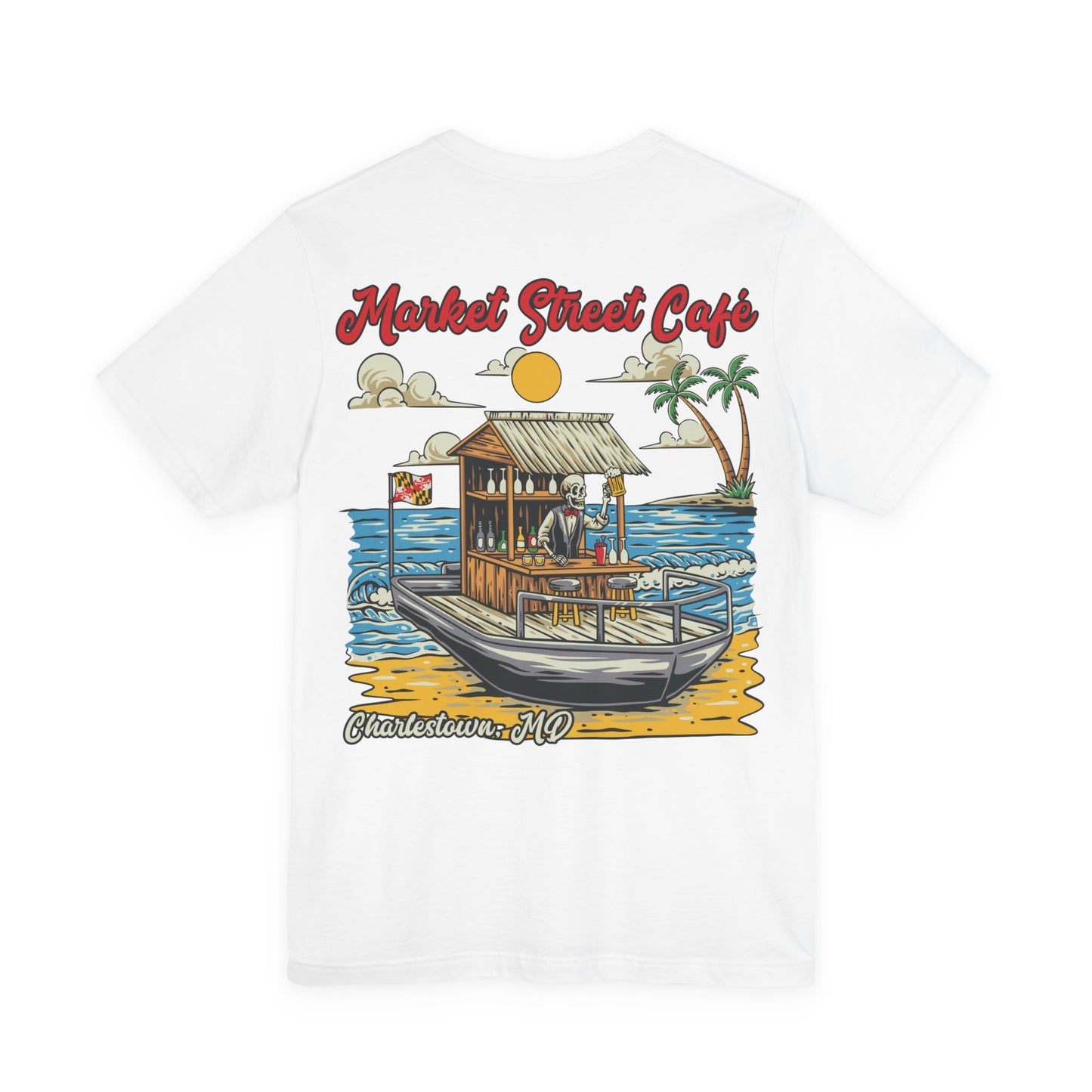 Market Street Cafe Boats & Bros Unisex Jersey Tee