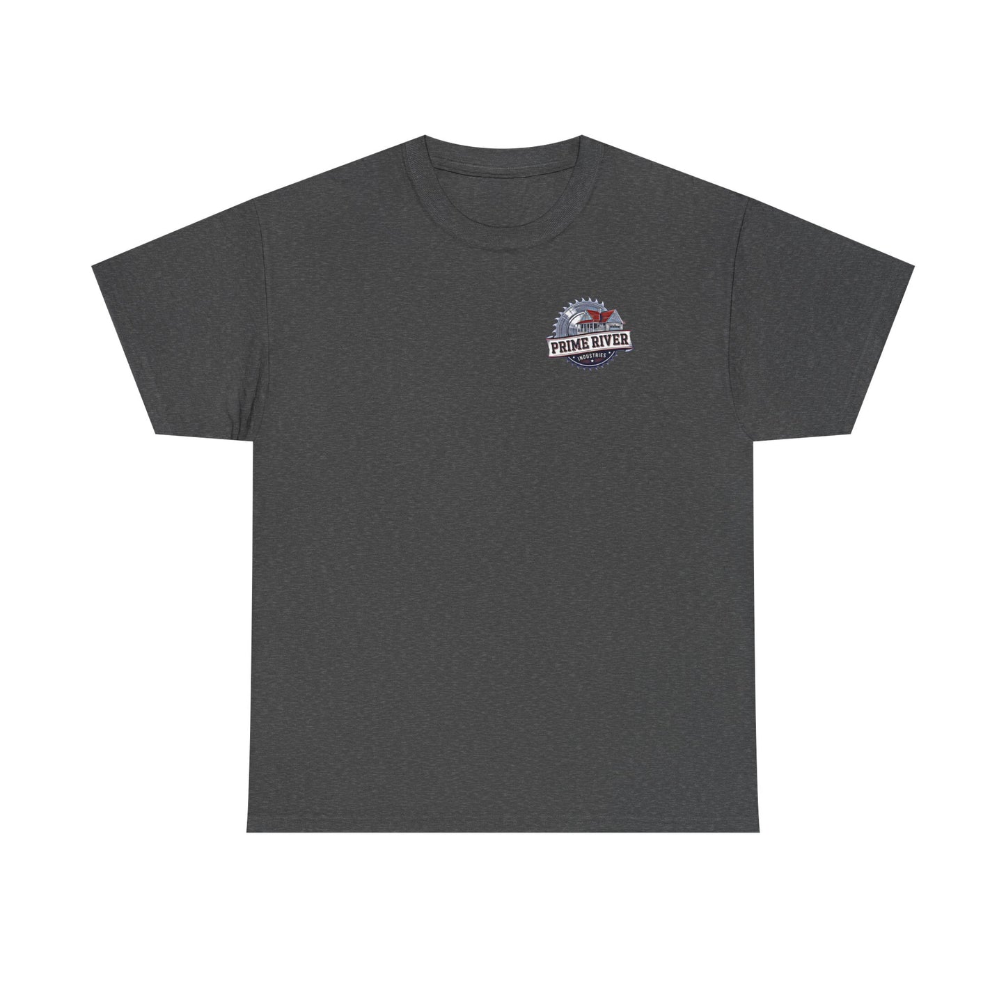 Prime River Industries Heavy Cotton Tee, Casual Unisex Shirt, Outdoor Apparel, Gift for Him, Graphic Tee, Vintage Style Tee