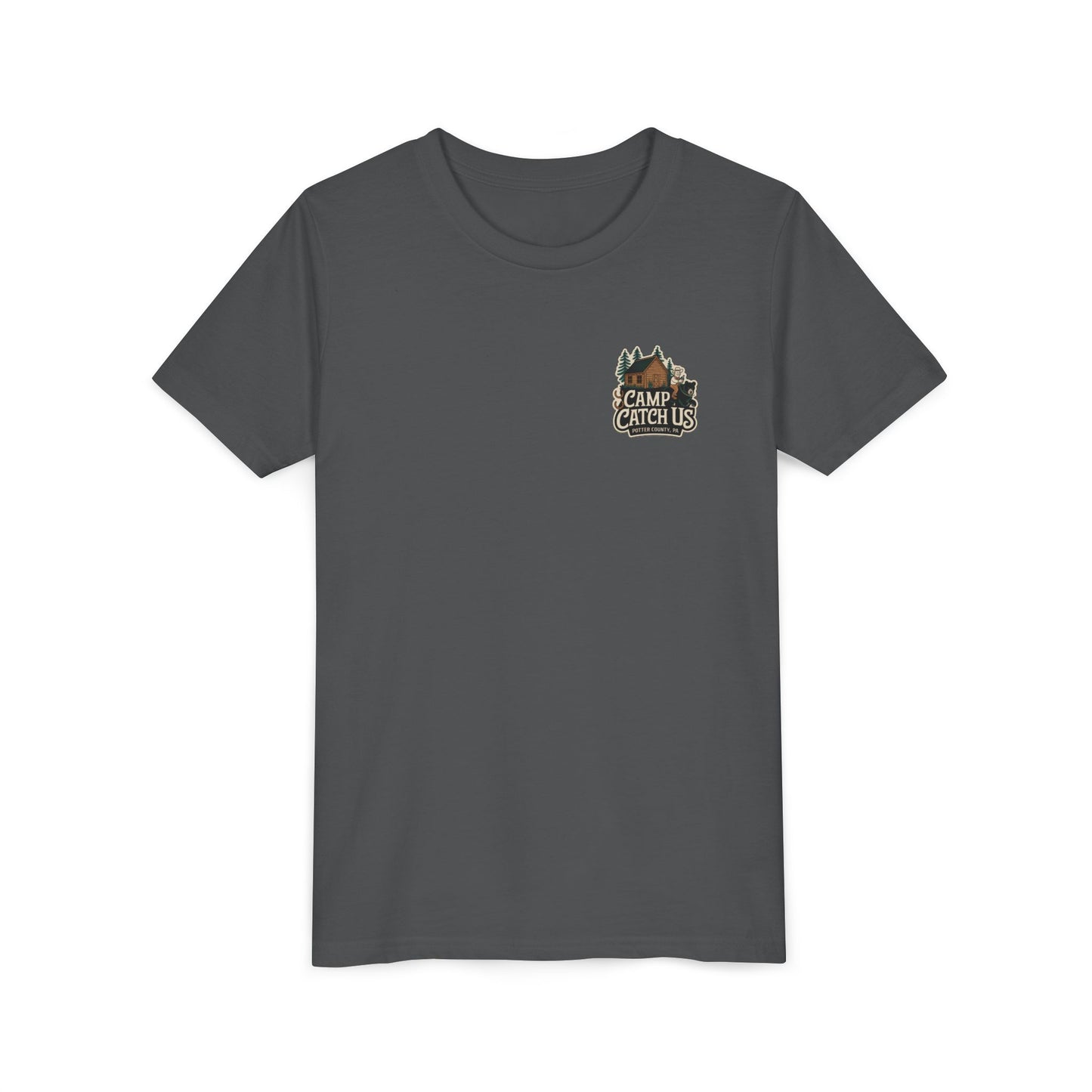 Youth Camp Catch Us Tee, Adventure Shirt for Kids, Outdoor Fun T-Shirt, Summer Camp Apparel, Nature Lover's Gift, Camping Outfit