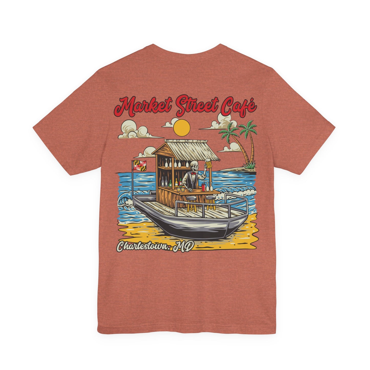 Market Street Cafe Boats & Bros Unisex Jersey Tee