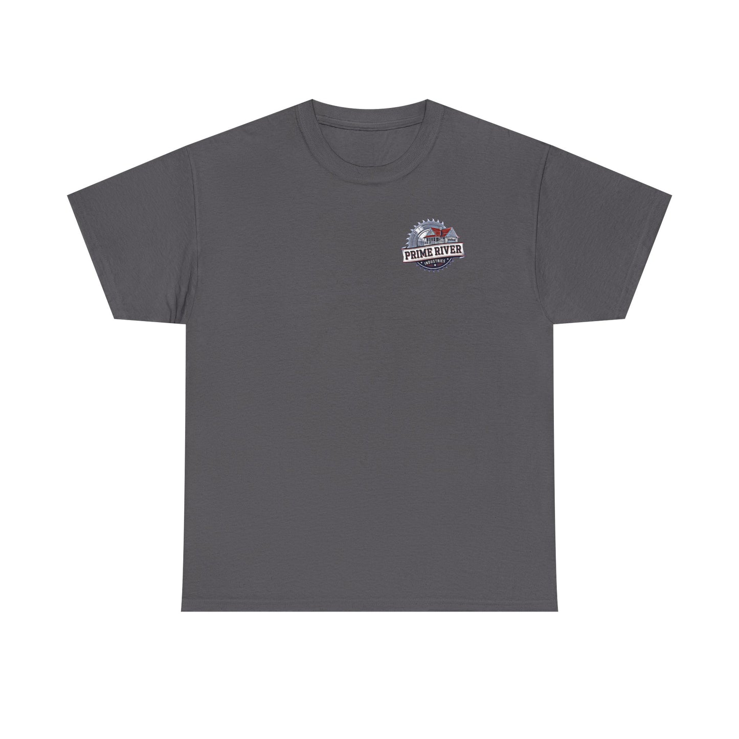 Prime River Industries Heavy Cotton Tee, Casual Unisex Shirt, Outdoor Apparel, Gift for Him, Graphic Tee, Vintage Style Tee