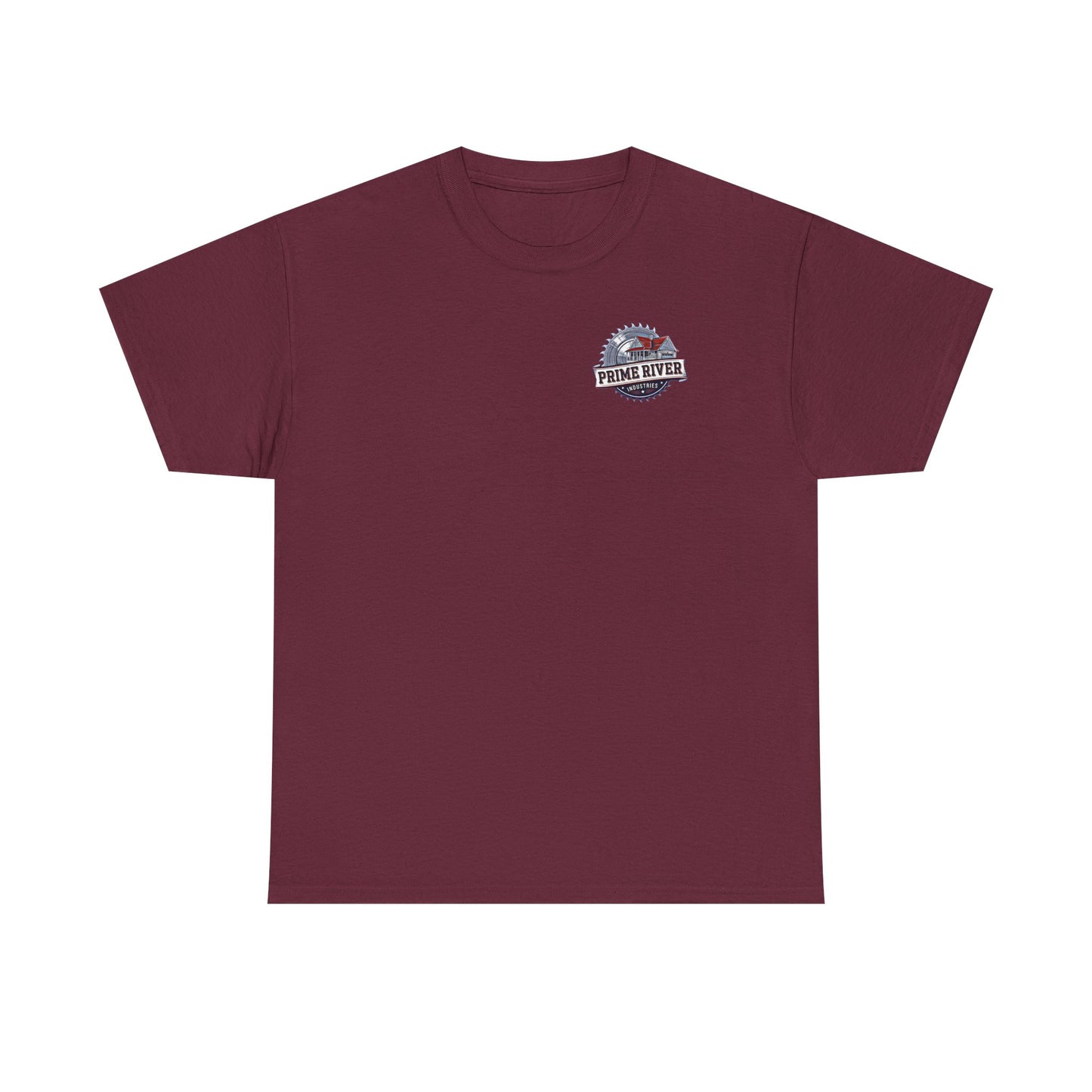Prime River Industries Heavy Cotton Tee, Casual Unisex Shirt, Outdoor Apparel, Gift for Him, Graphic Tee, Vintage Style Tee