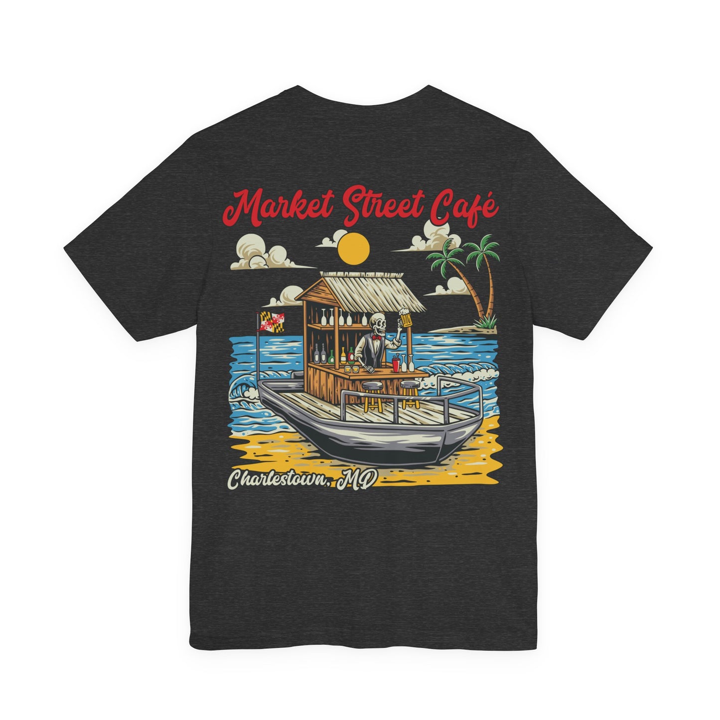 Market Street Cafe Boats & Bros Unisex Jersey Tee