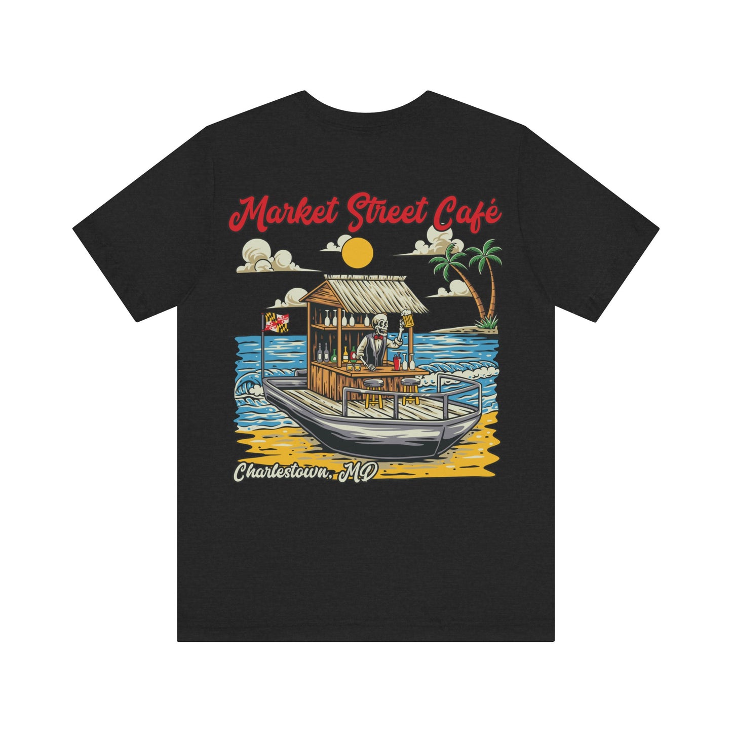 Market Street Cafe Boats & Bros Unisex Jersey Tee