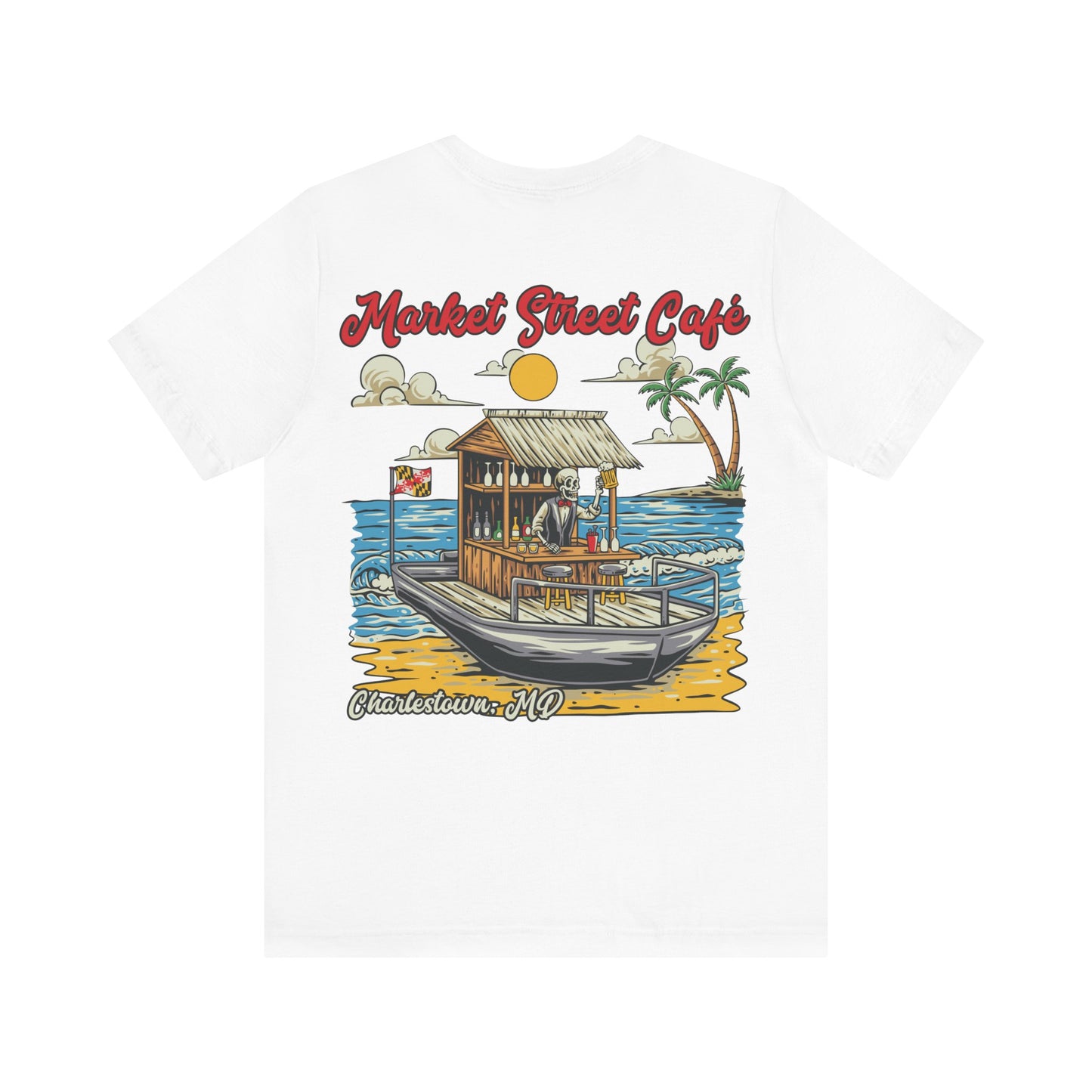 Market Street Cafe Boats & Bros Unisex Jersey Tee