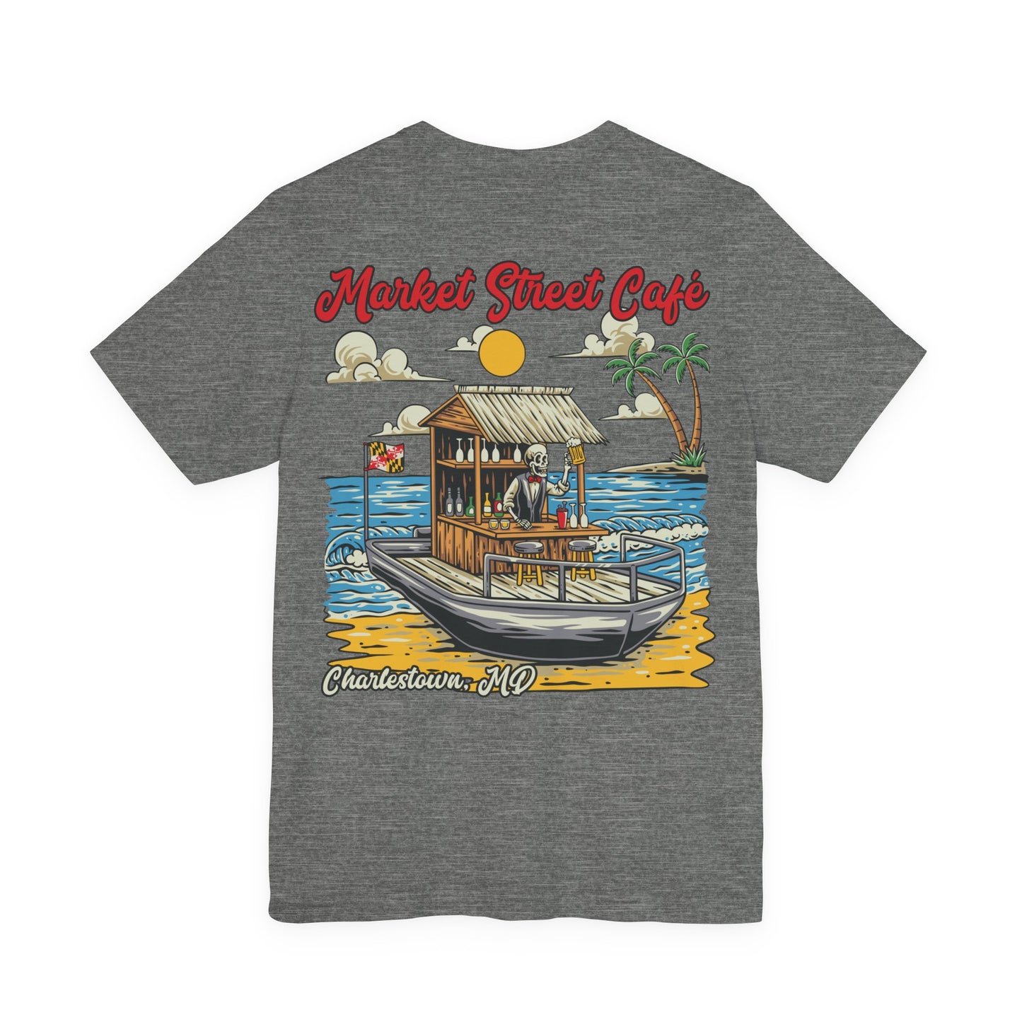 Market Street Cafe Boats & Bros Unisex Jersey Tee