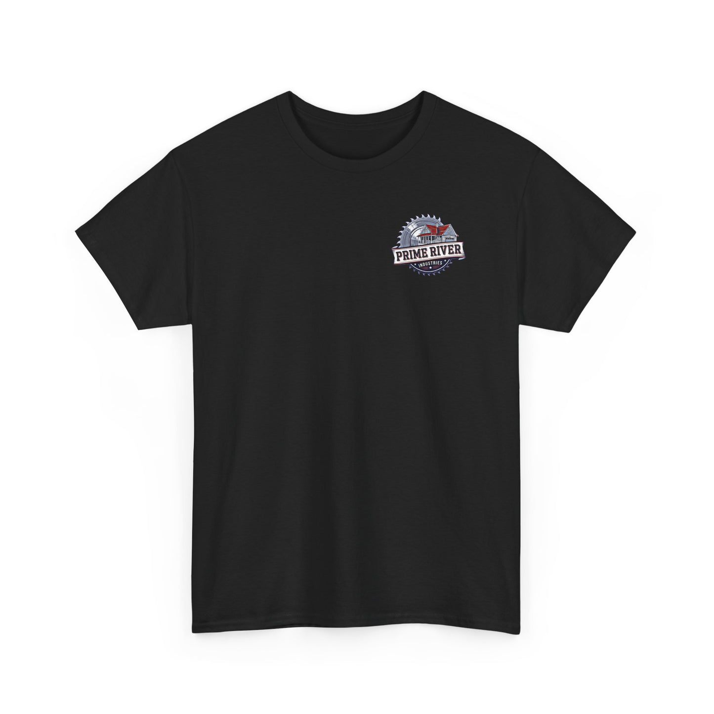 Prime River Industries Heavy Cotton Tee, Casual Unisex Shirt, Outdoor Apparel, Gift for Him, Graphic Tee, Vintage Style Tee