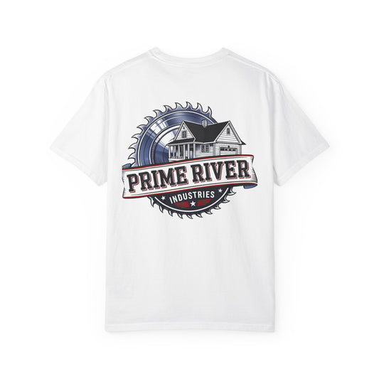 Prime River Industries T-shirt — Rustic Workshop Logo Tee