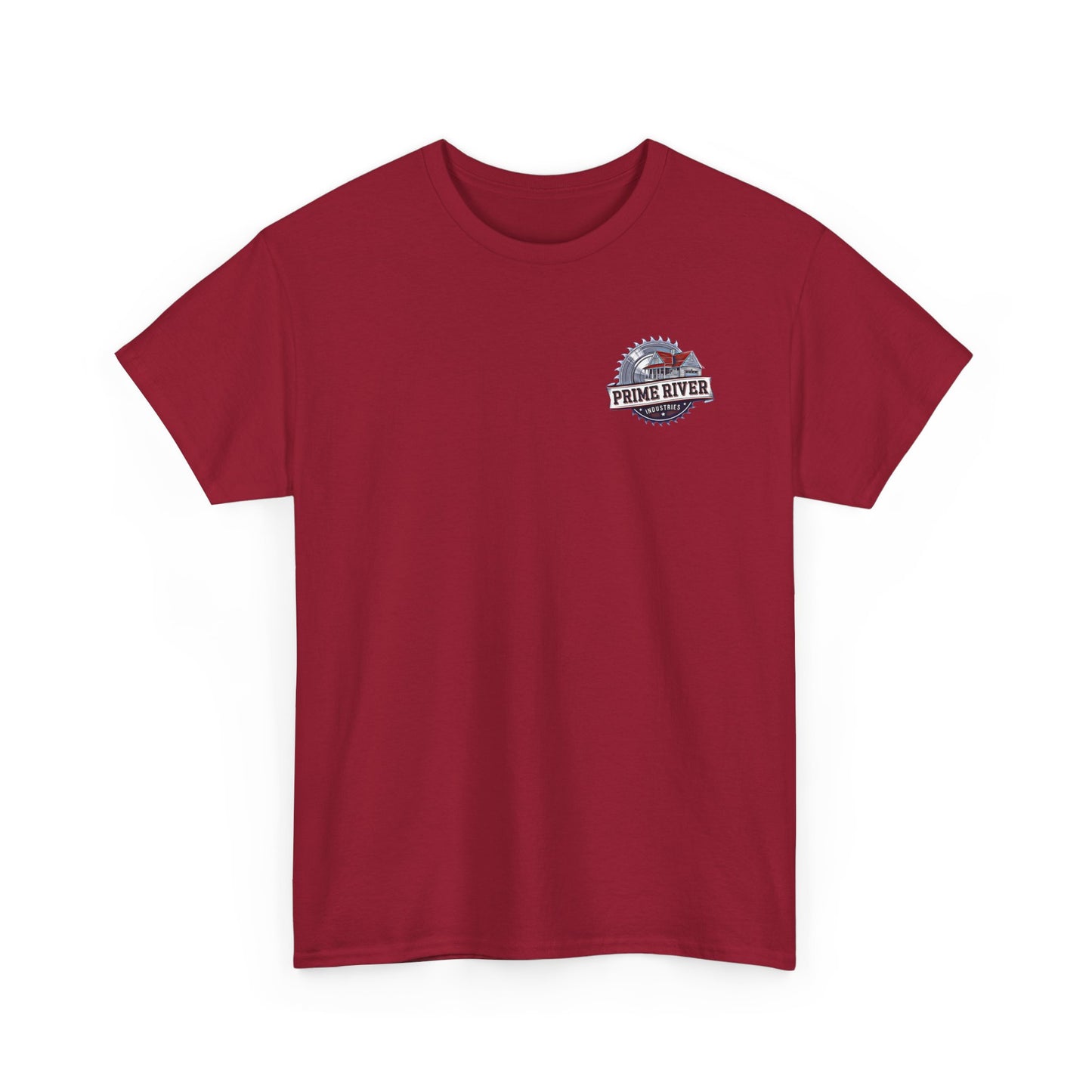 Prime River Industries Heavy Cotton Tee, Casual Unisex Shirt, Outdoor Apparel, Gift for Him, Graphic Tee, Vintage Style Tee