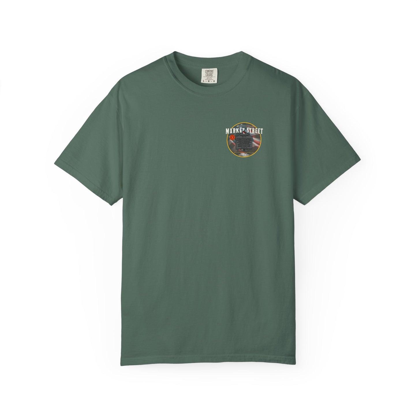 Charlestown Historical Marker T-Shirt — Market Street Café Retro Graphic Tee