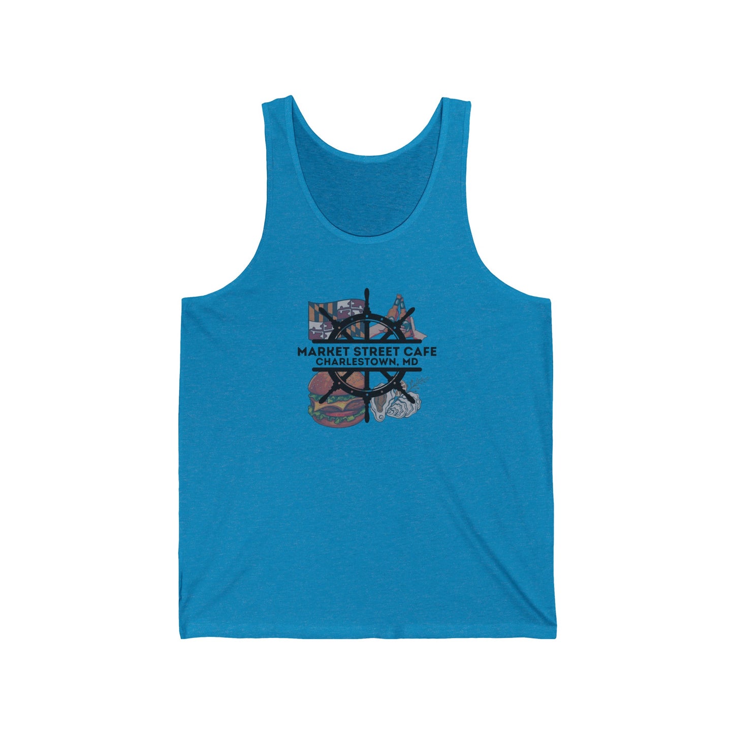 Unisex Jersey Tank Market Street 4 Corners