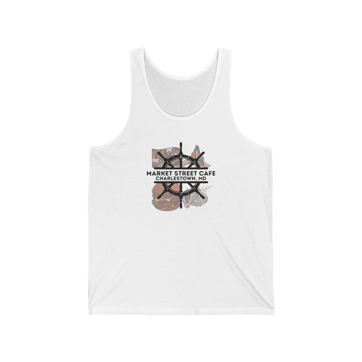 Unisex Jersey Tank Market Street 4 Corners