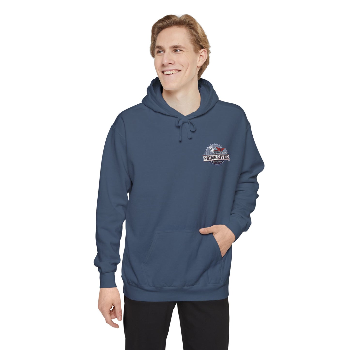 Cozy Unisex Garment-Dyed Hoodie - Prime River