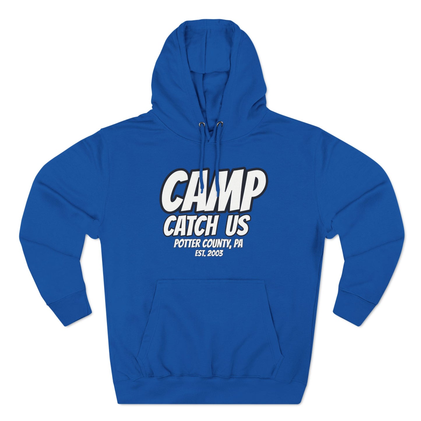 Camp Catch Us Three-Panel Fleece Hoodie