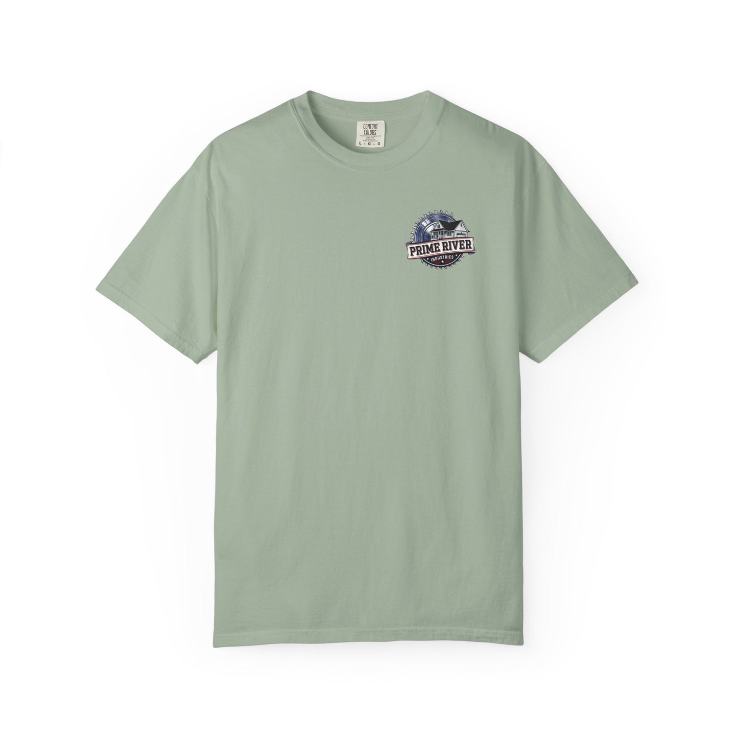 Prime River Industries T-shirt — Rustic Workshop Logo Tee