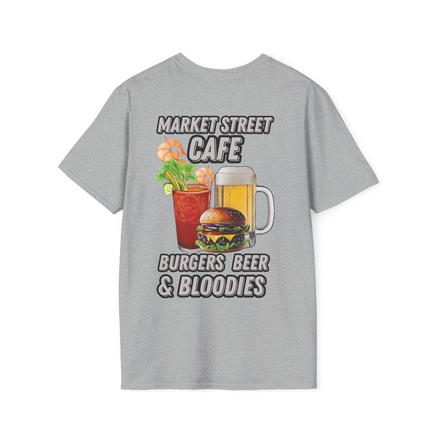 Burgers Beer & Bloodies Unisex Softstyle T-Shirt