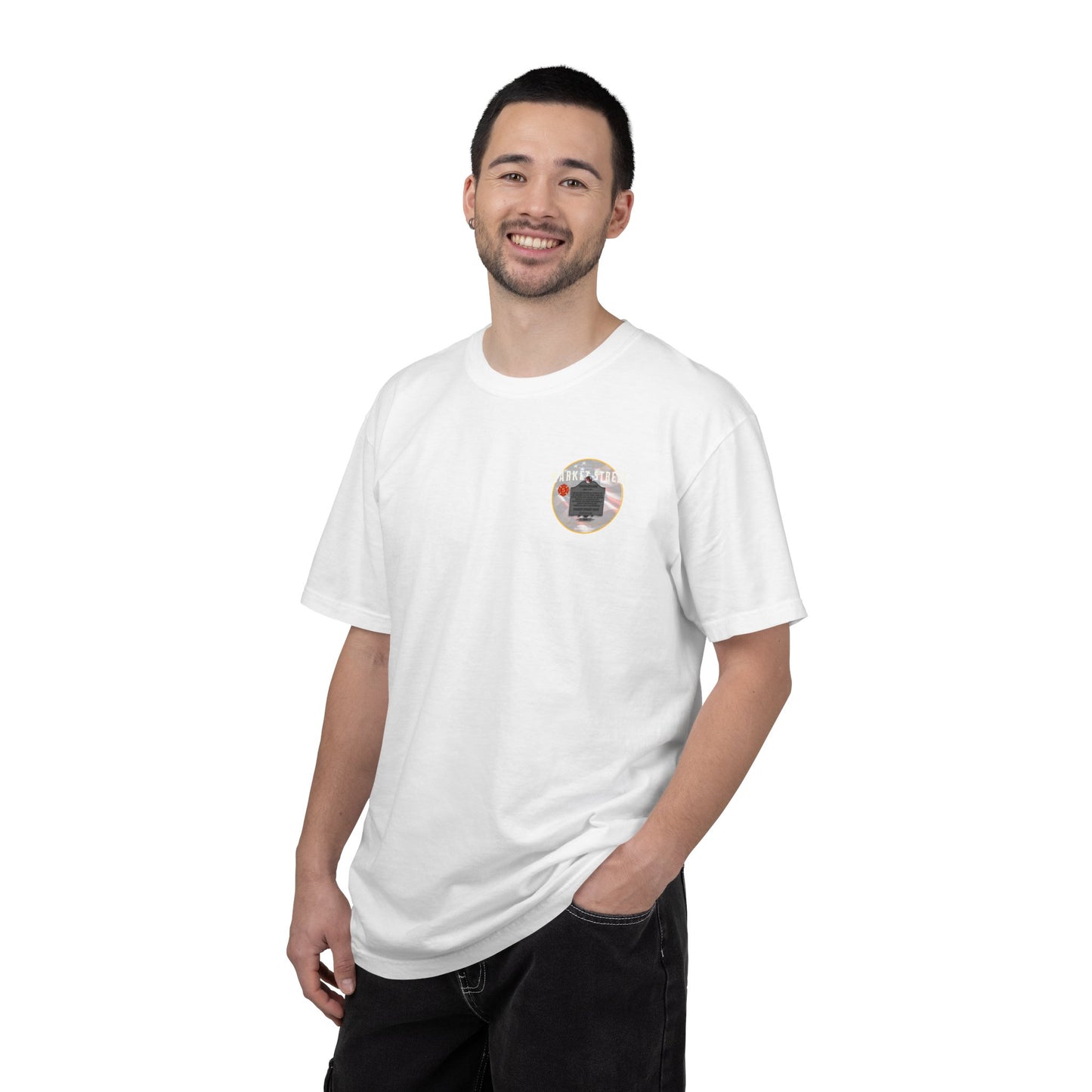 Charlestown Historical Marker T-Shirt — Market Street Café Retro Graphic Tee