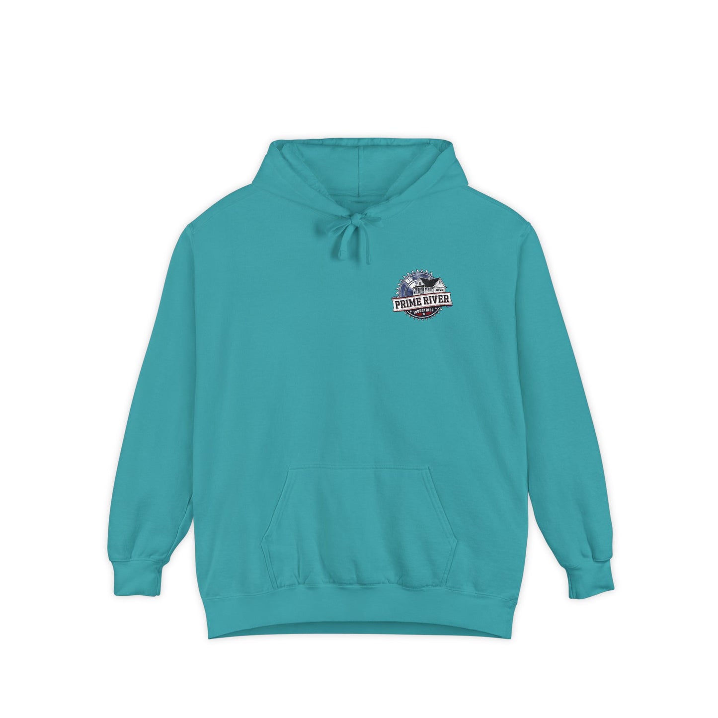 Prime River Industries Hoodie — Vintage Mill Logo Garment-Dyed Pullover