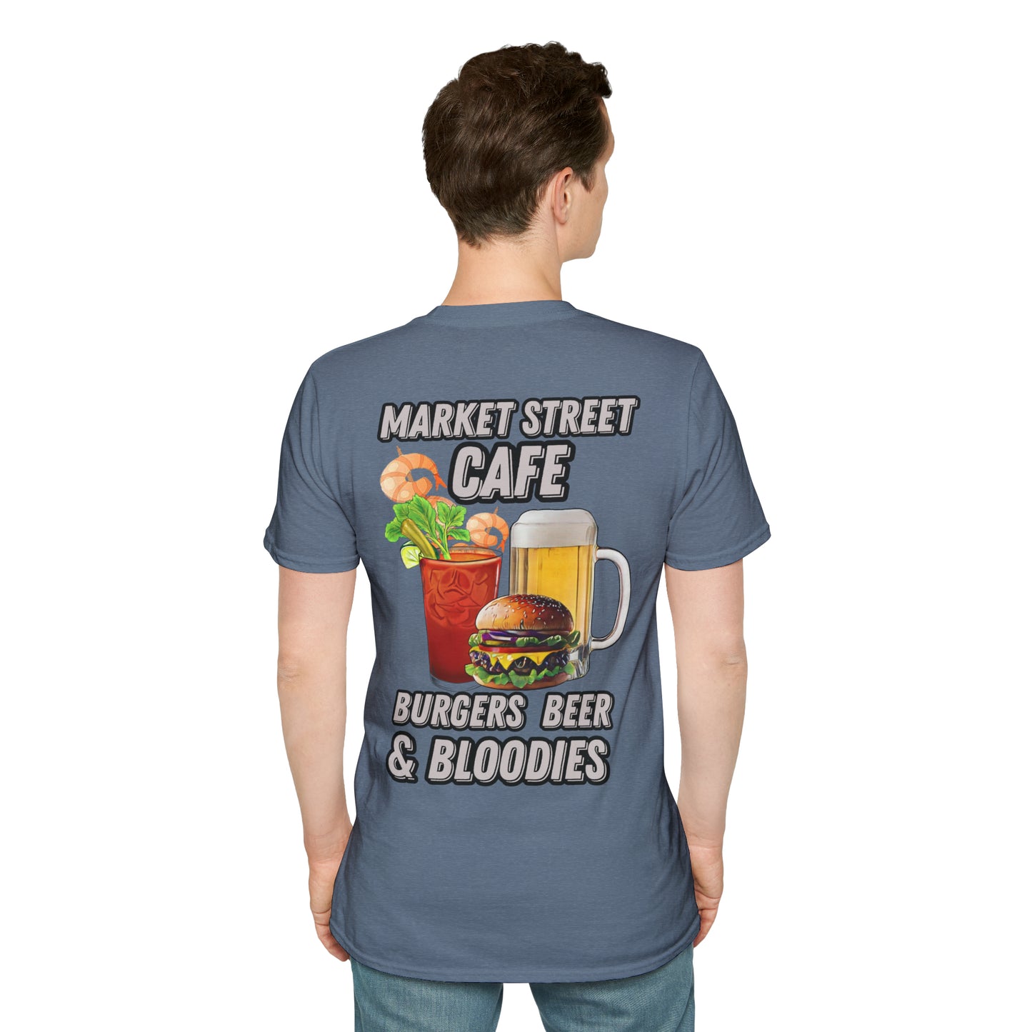 Burgers Beer & Bloodies Unisex Softstyle T-Shirt