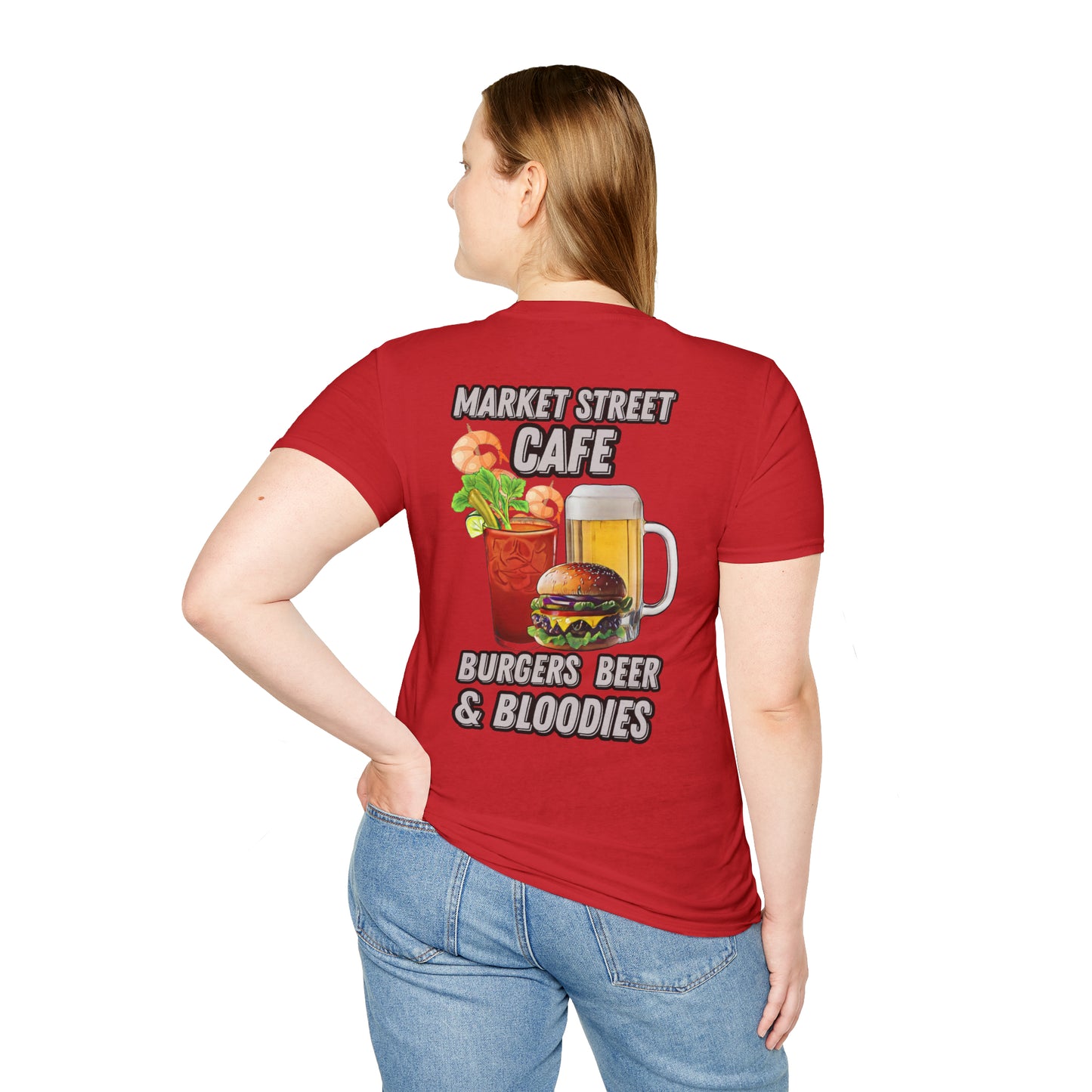 Burgers Beer & Bloodies Unisex Softstyle T-Shirt