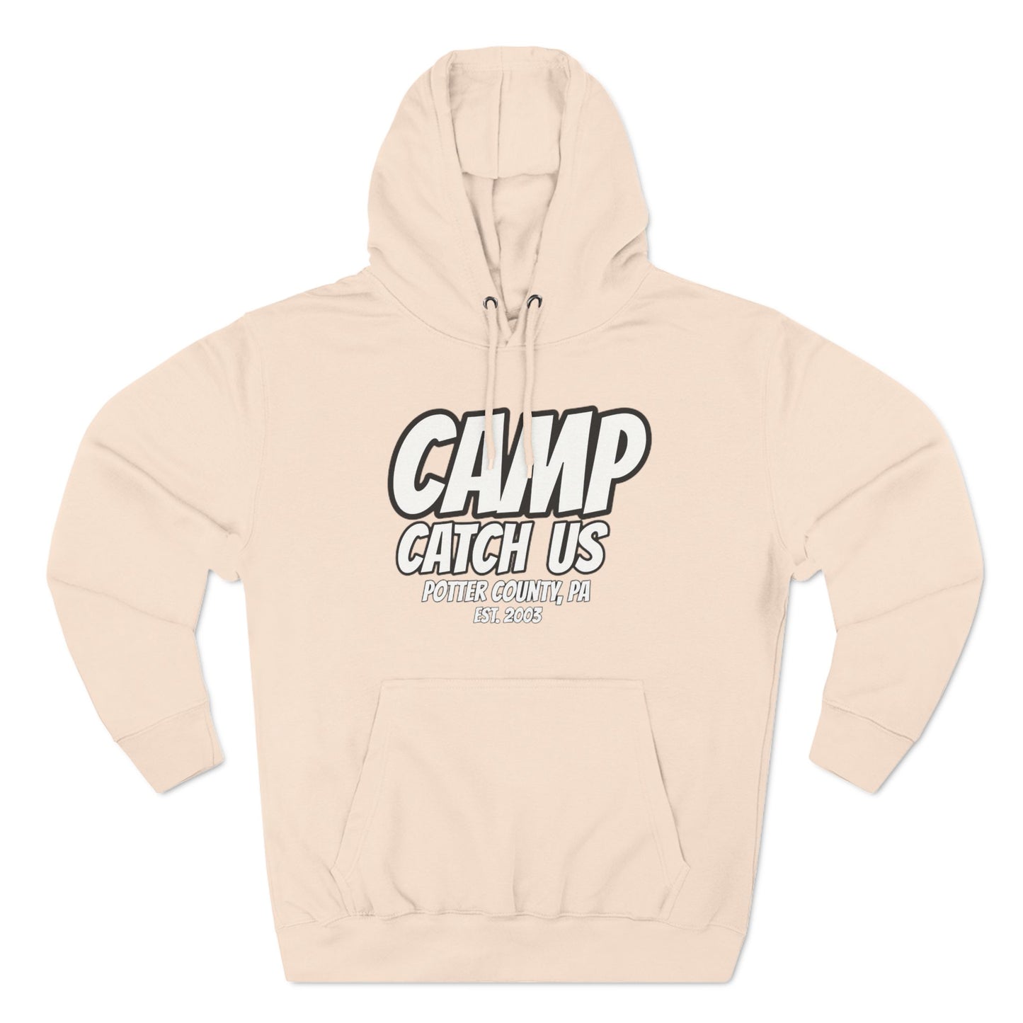 Camp Catch Us Three-Panel Fleece Hoodie