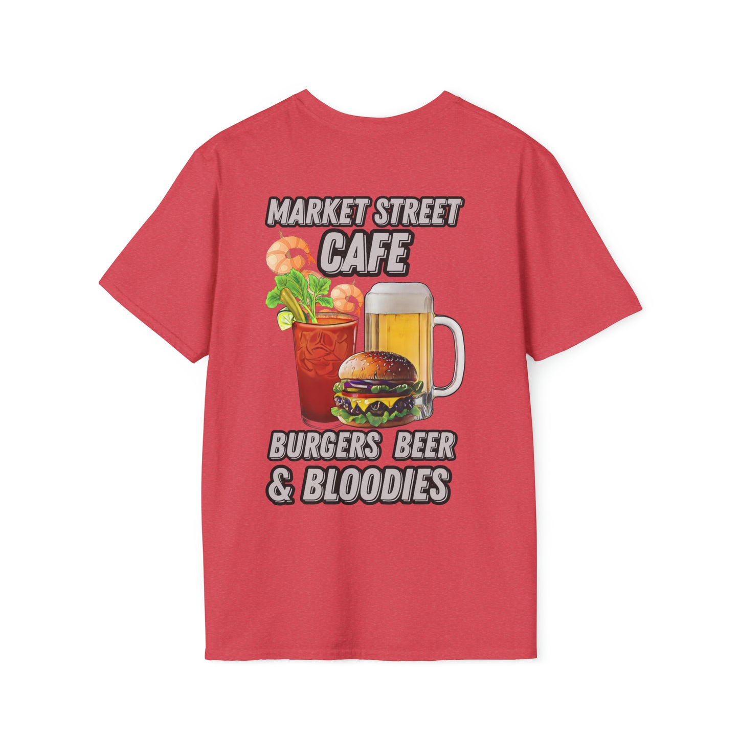 Burgers Beer & Bloodies Unisex Softstyle T-Shirt