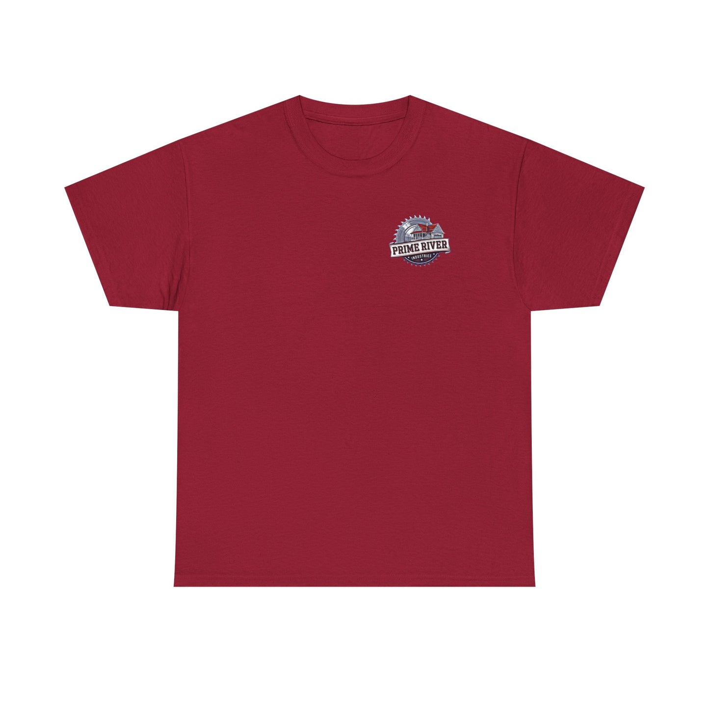 Prime River Industries Heavy Cotton Tee, Casual Unisex Shirt, Outdoor Apparel, Gift for Him, Graphic Tee, Vintage Style Tee