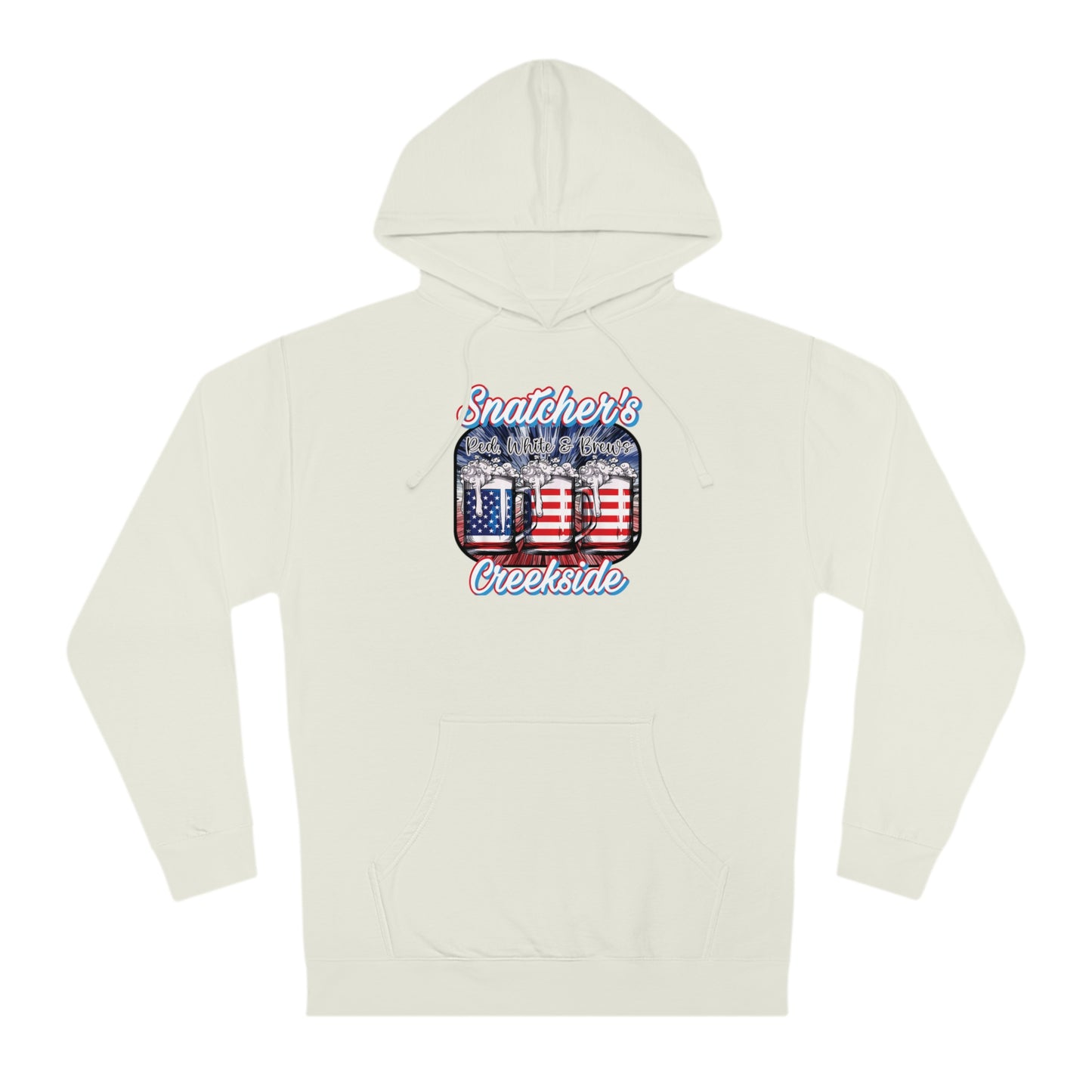 Unisex Red, White & Brews Hooded Sweatshirt