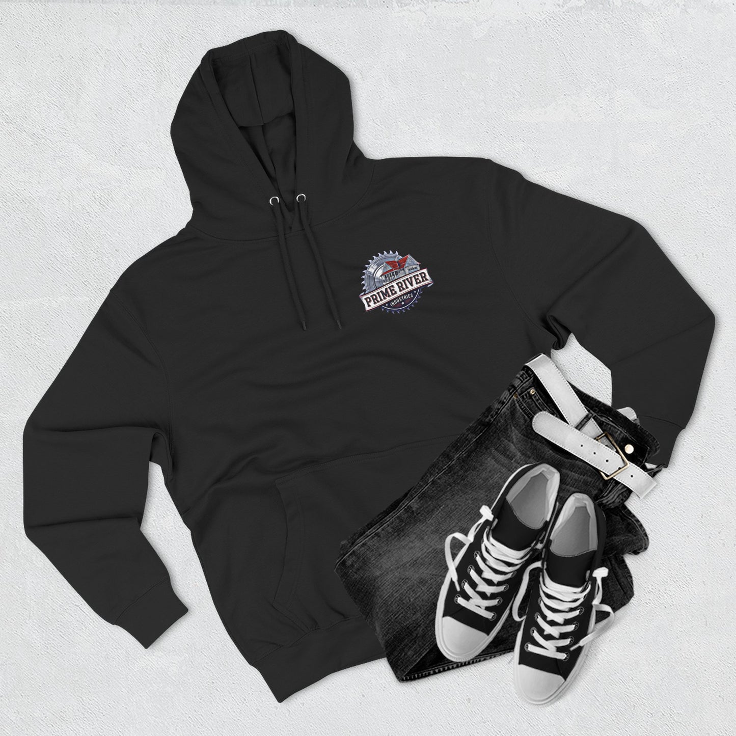 Prime River Fleece Hoodie - Cozy Industrial Style for Every Adventure