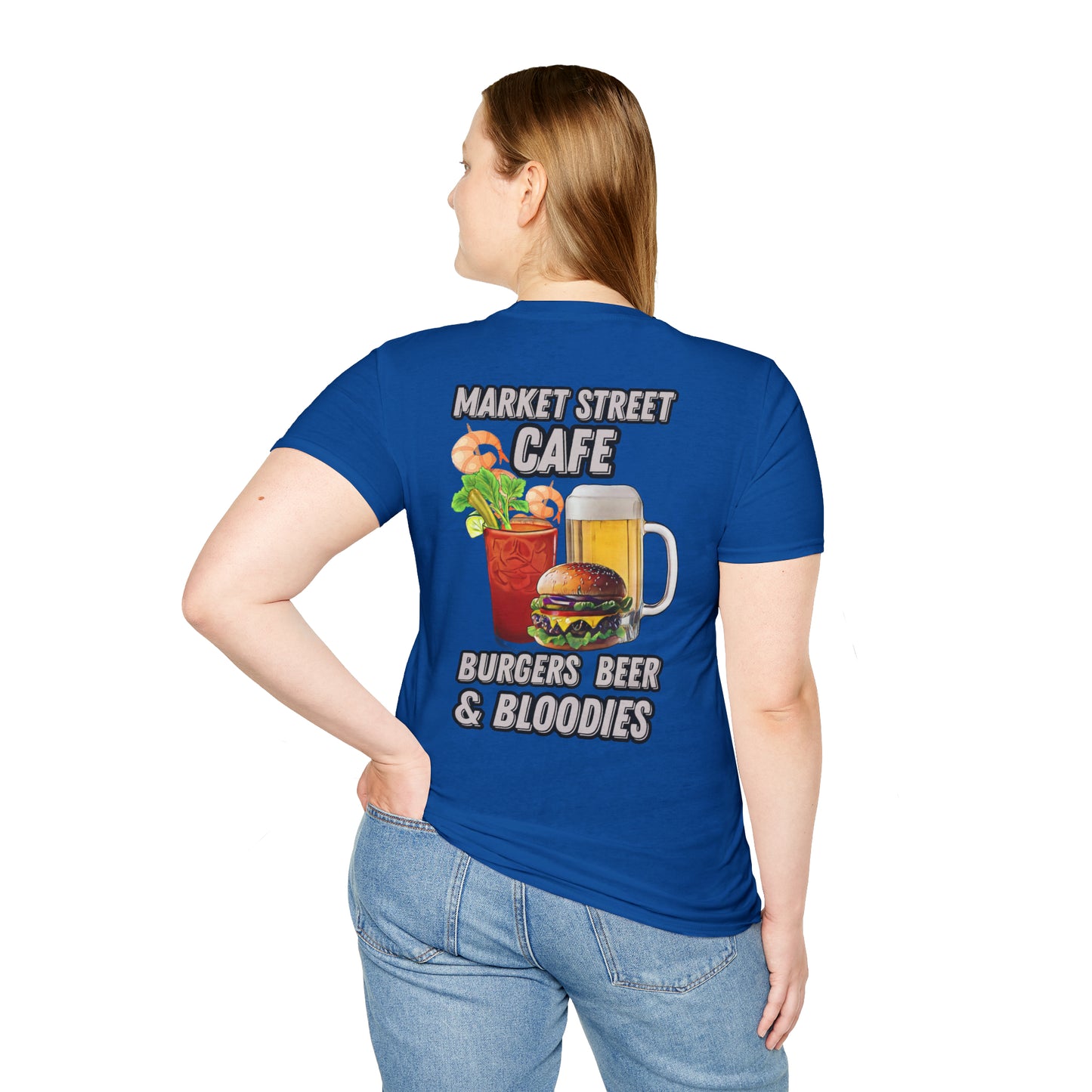 Burgers Beer & Bloodies Unisex Softstyle T-Shirt