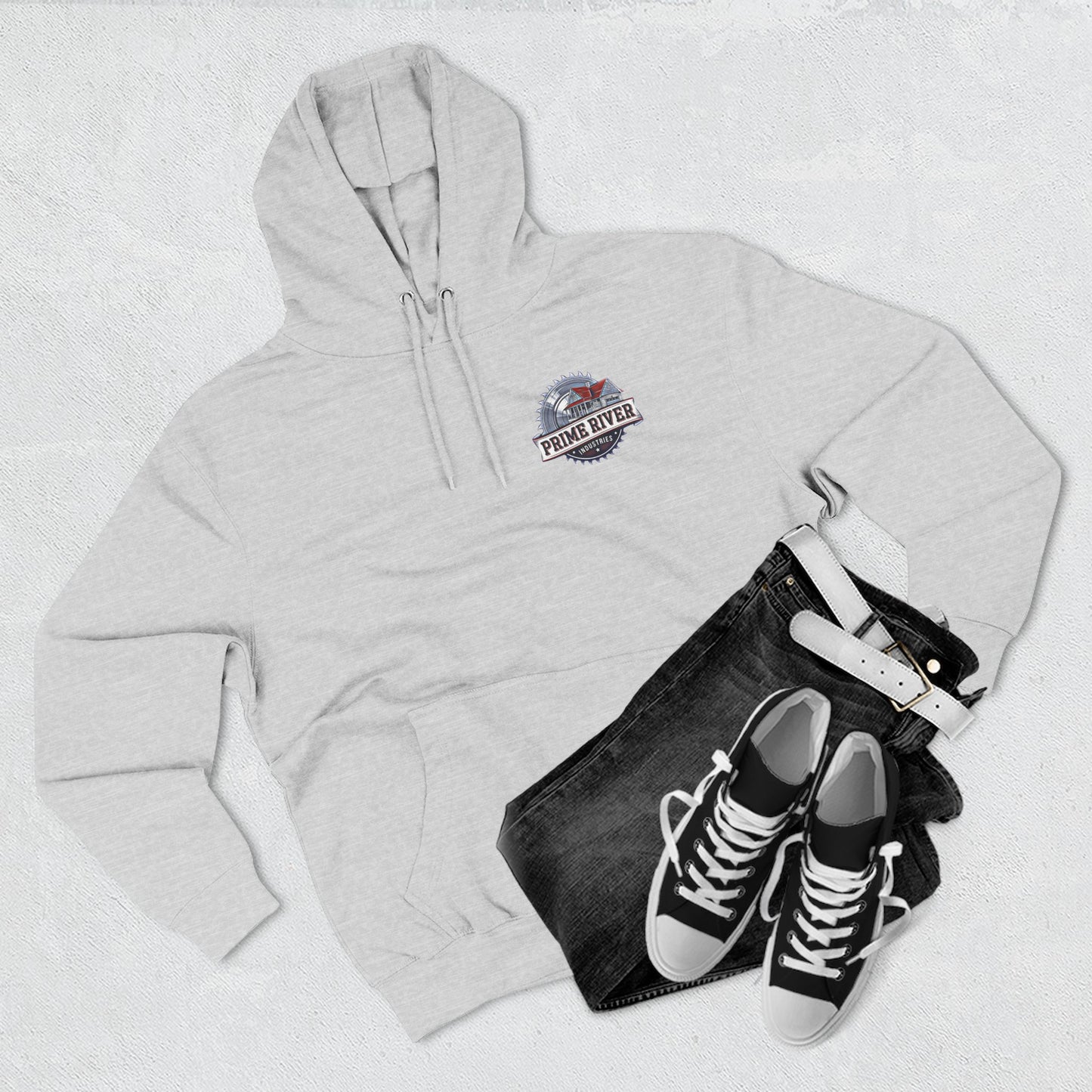 Prime River Fleece Hoodie - Cozy Industrial Style for Every Adventure