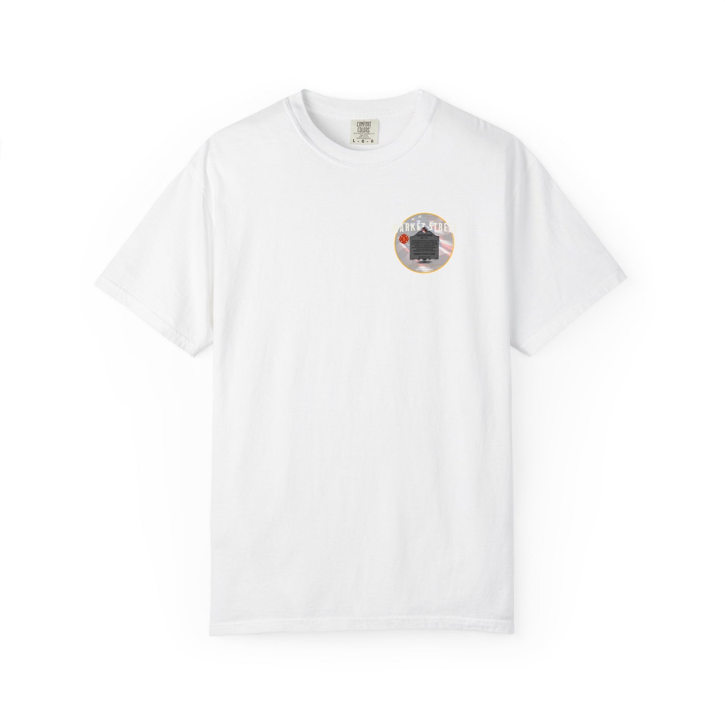 Charlestown Historical Marker T-Shirt — Market Street Café Retro Graphic Tee