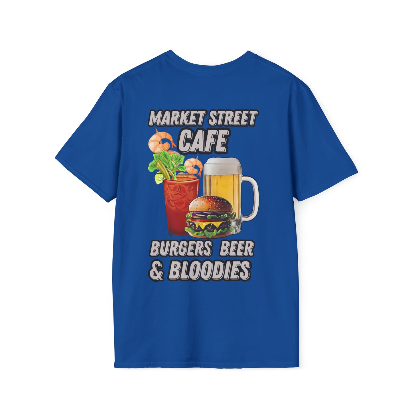 Burgers Beer & Bloodies Unisex Softstyle T-Shirt