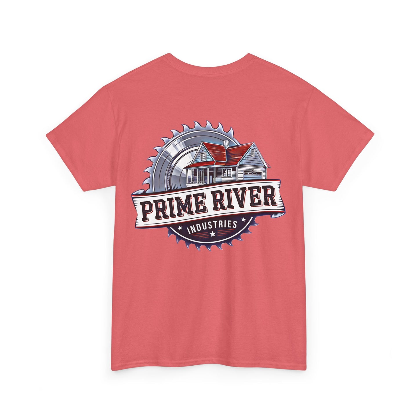 Prime River Industries Heavy Cotton Tee, Casual Unisex Shirt, Outdoor Apparel, Gift for Him, Graphic Tee, Vintage Style Tee