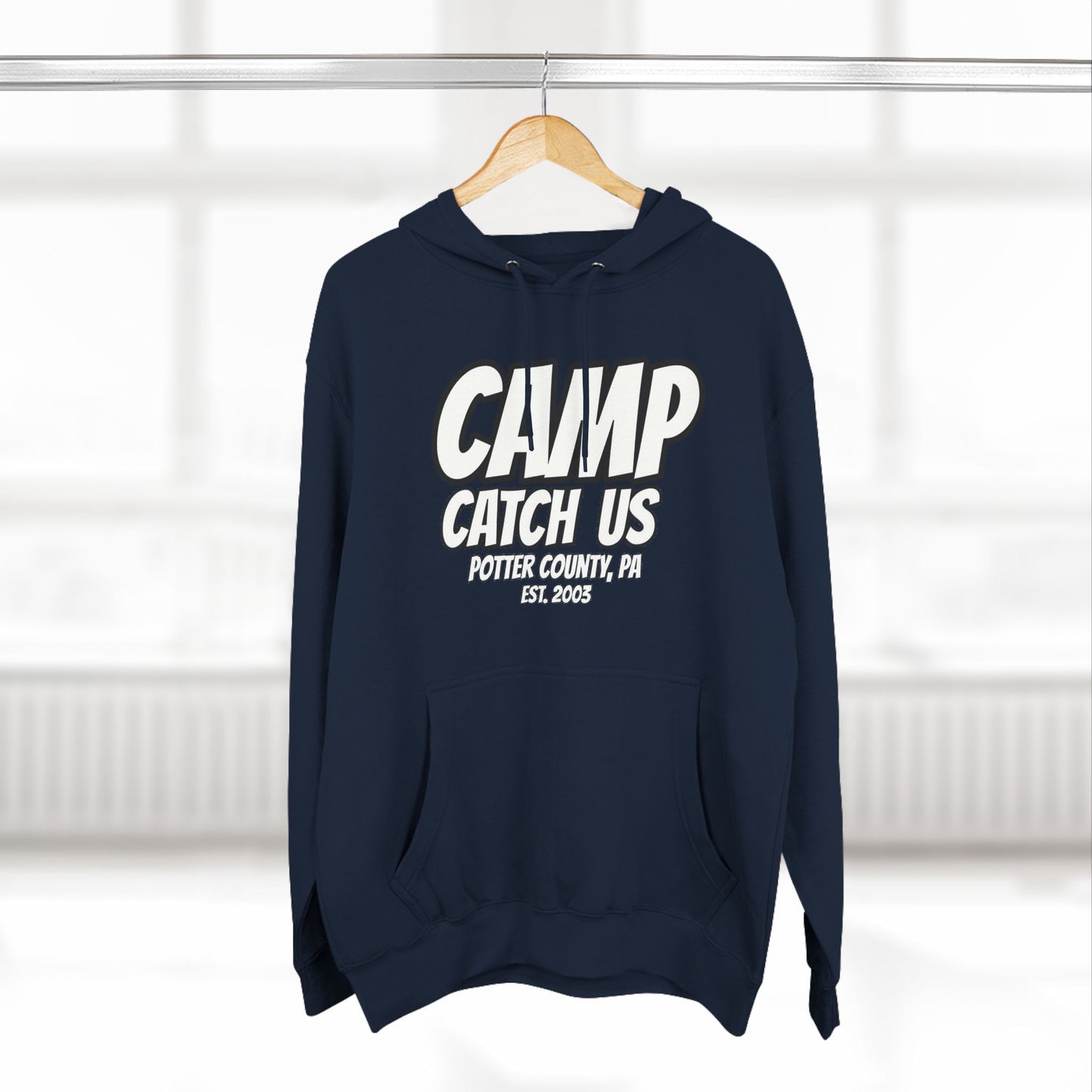 Camp Catch Us Three-Panel Fleece Hoodie