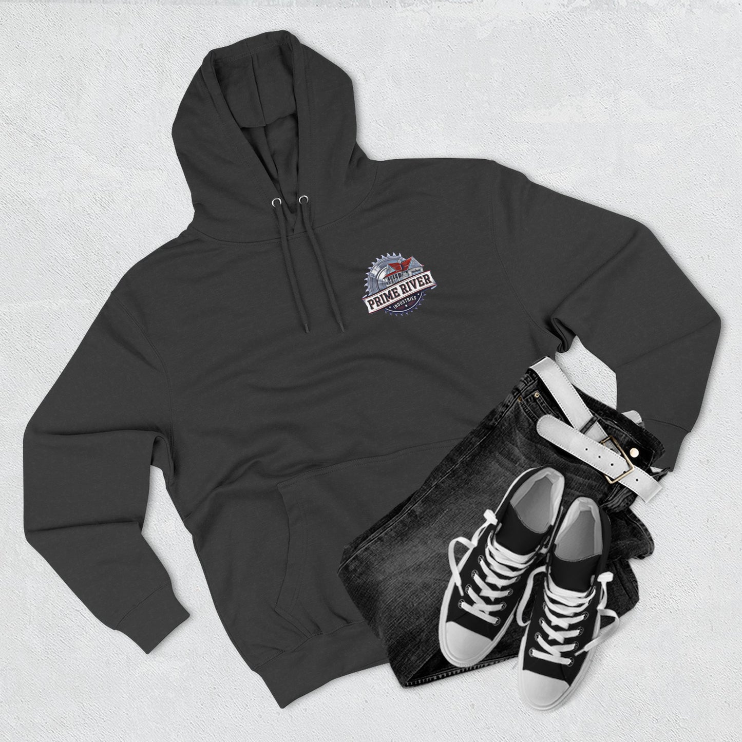 Prime River Fleece Hoodie - Cozy Industrial Style for Every Adventure