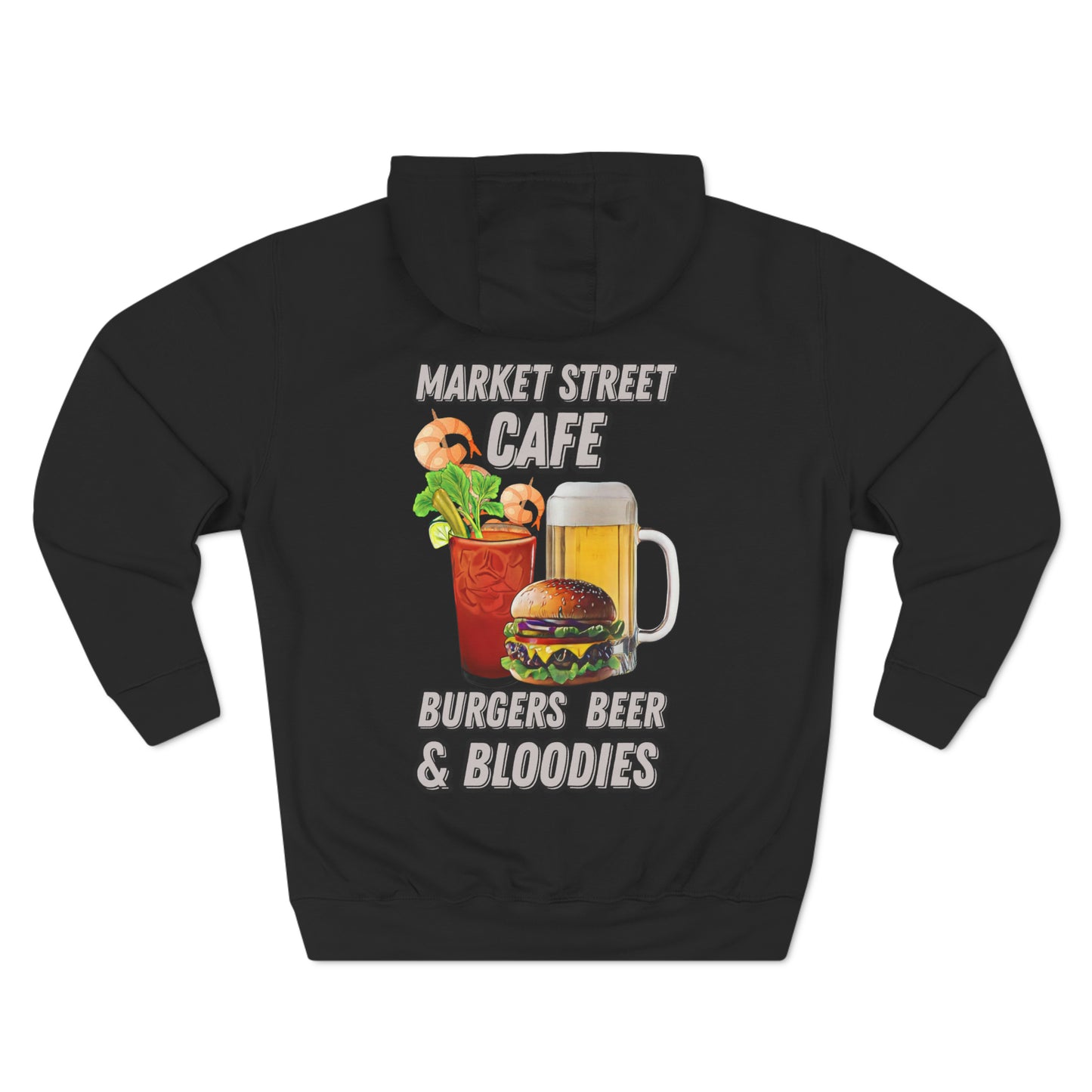 Burgers, Beer & Bloodies Unisex Premium Pullover Hoodie