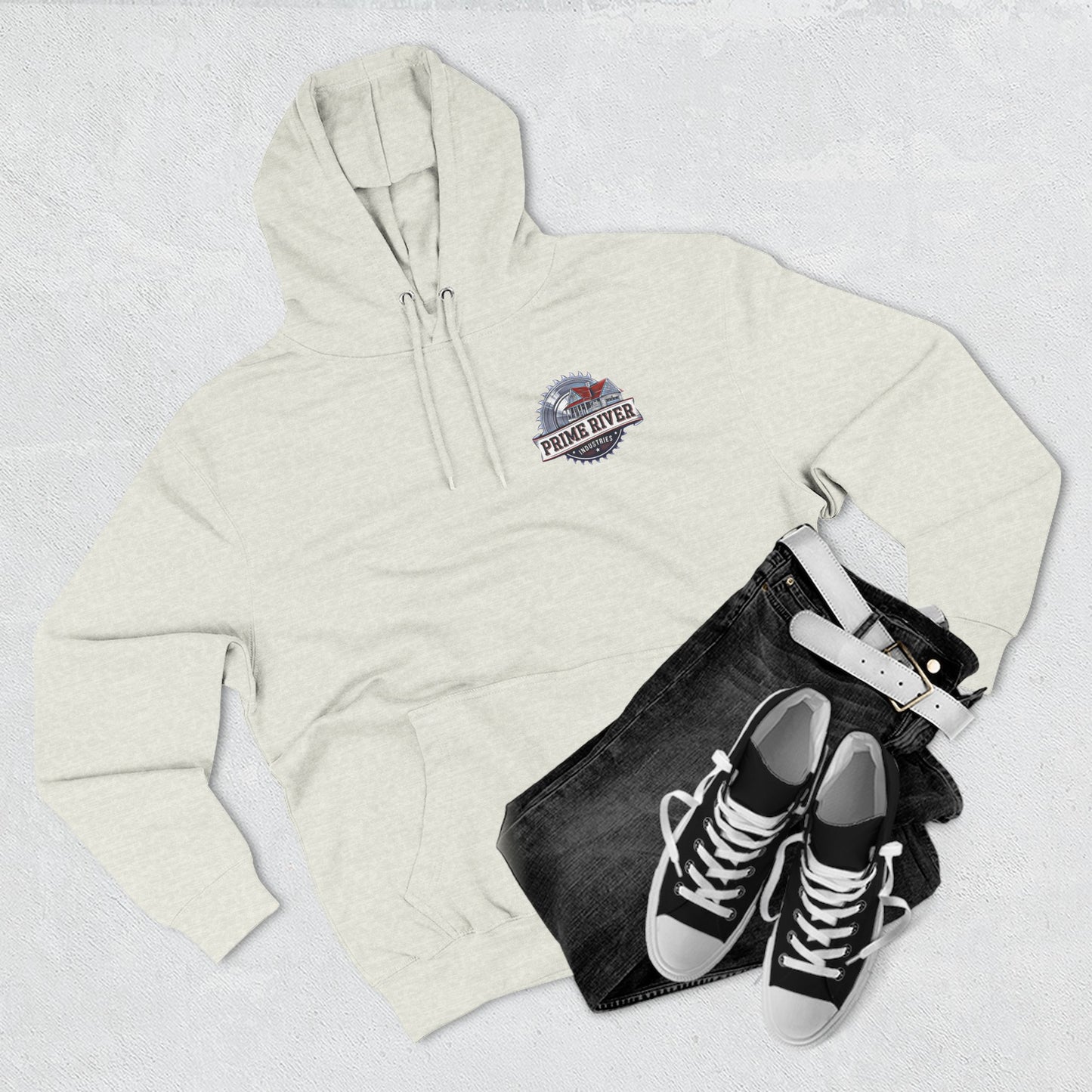 Prime River Fleece Hoodie - Cozy Industrial Style for Every Adventure