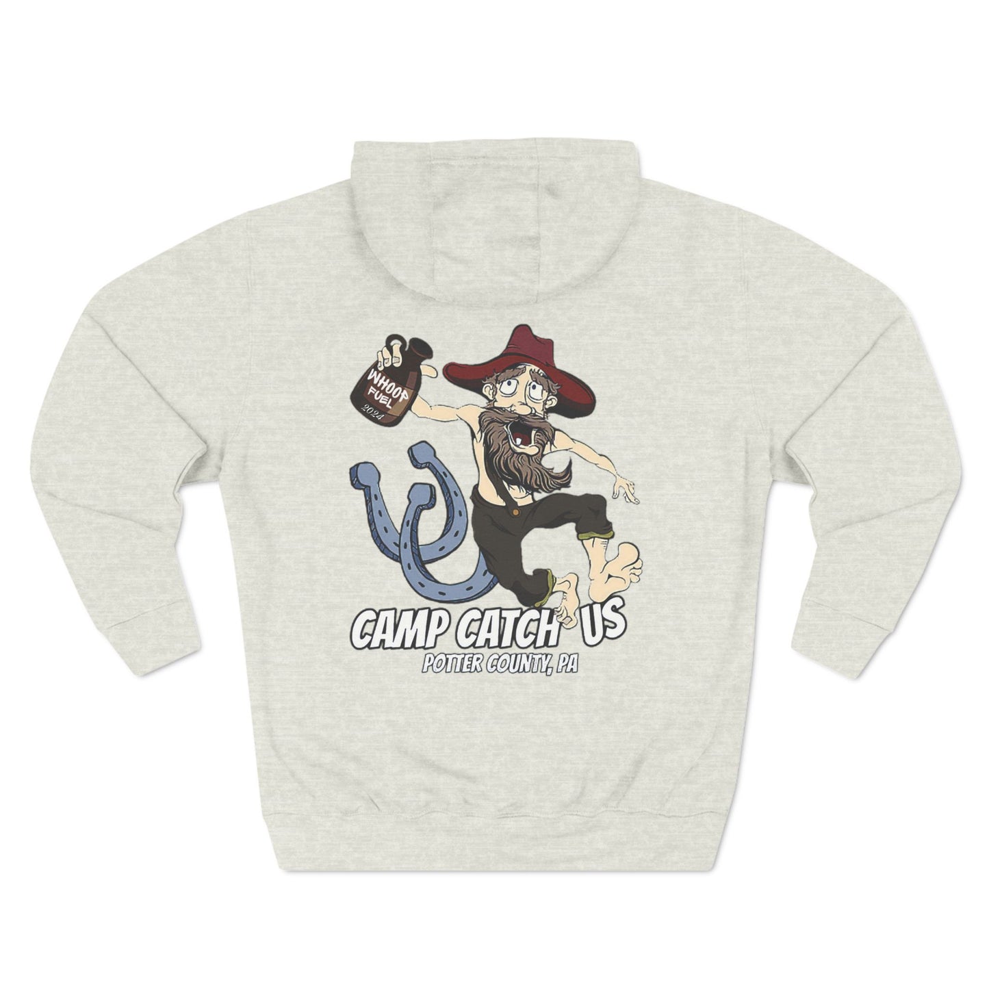 Camp Catch Us Three-Panel Fleece Hoodie