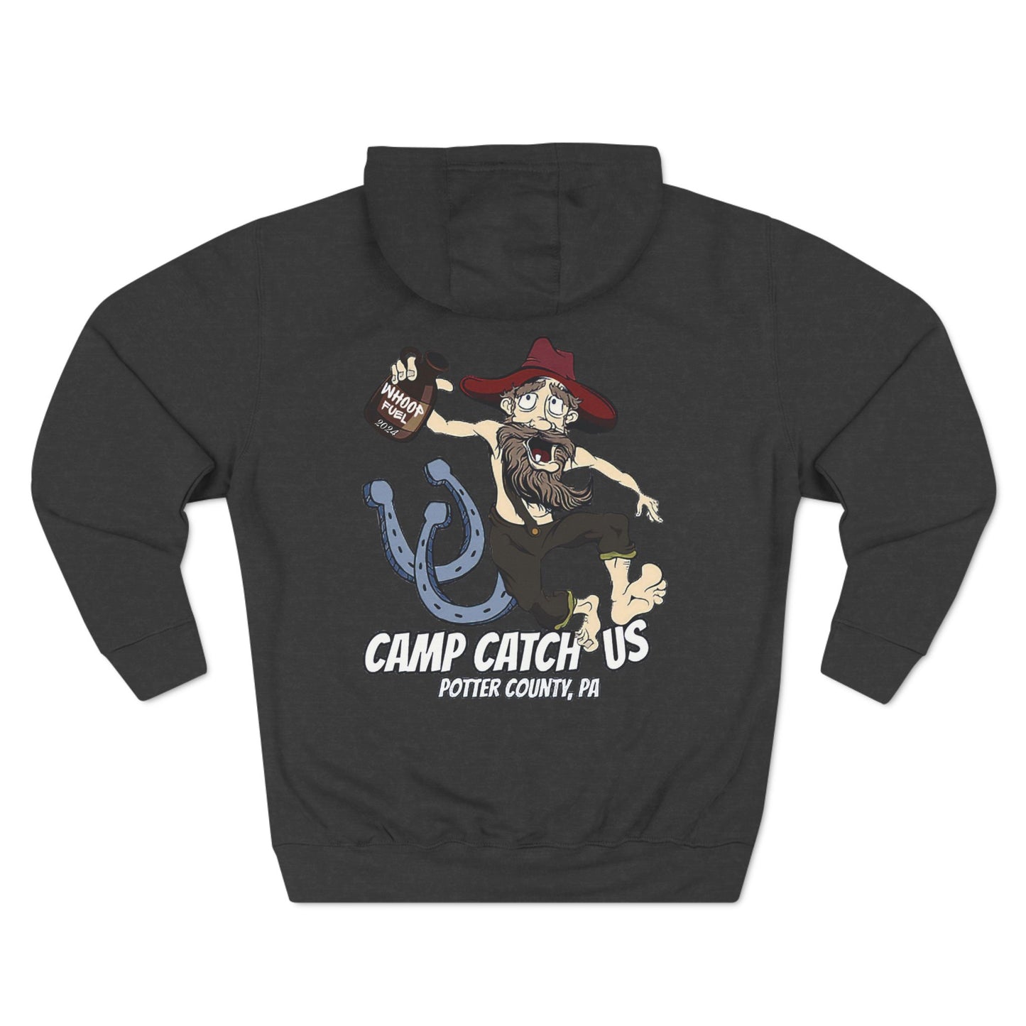 Camp Catch Us Three-Panel Fleece Hoodie