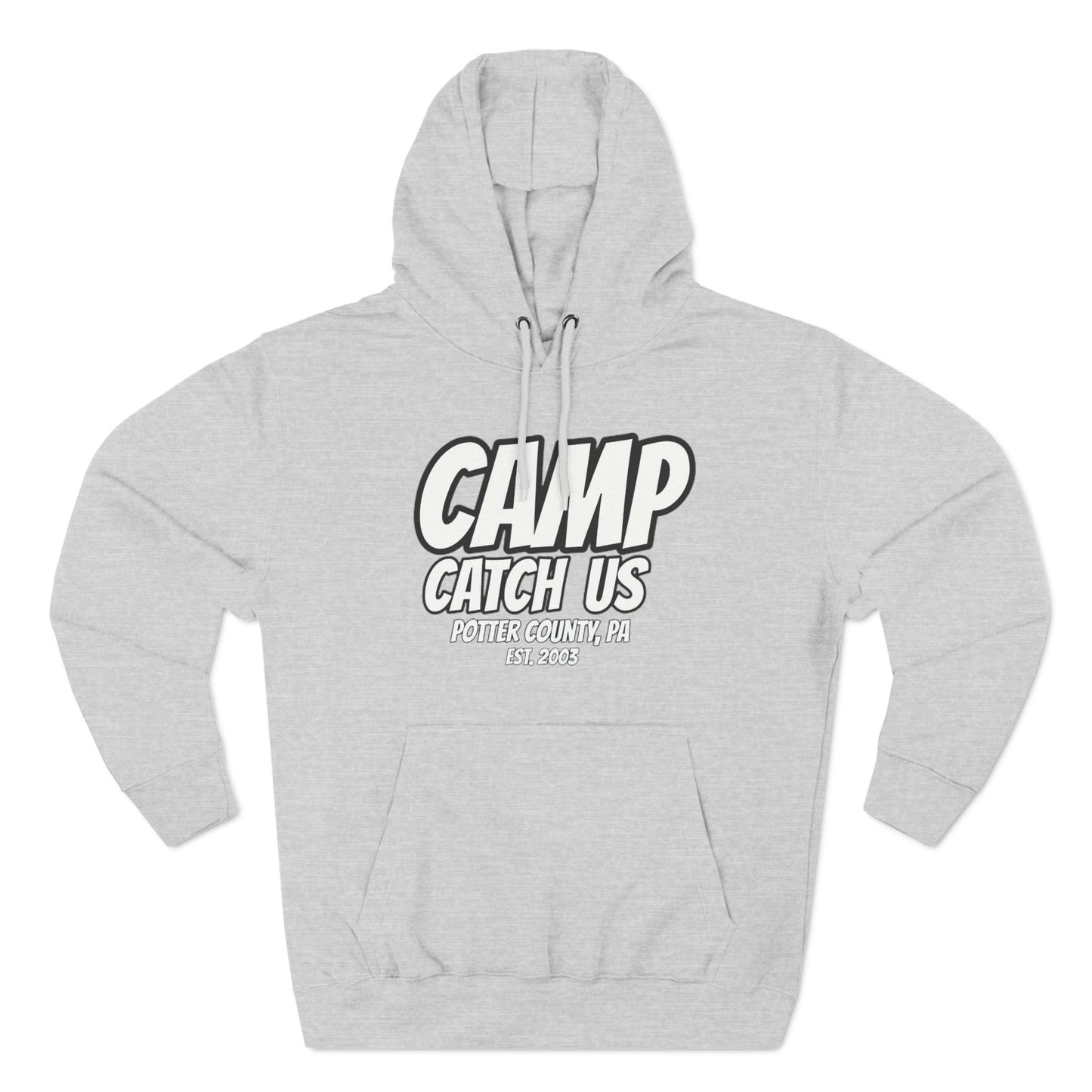 Camp Catch Us Three-Panel Fleece Hoodie